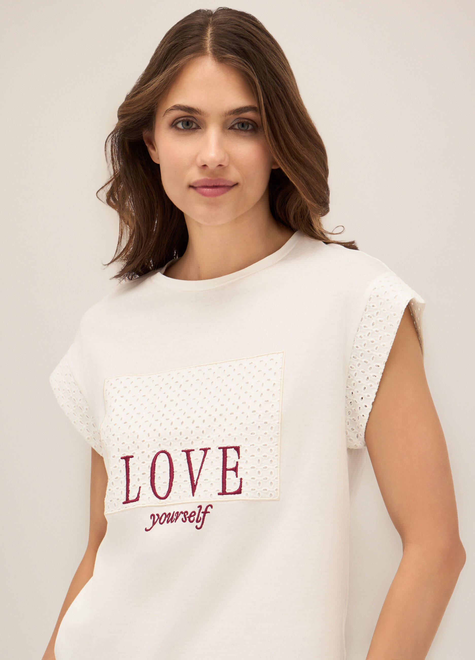 T-shirt in puro cotone donna_2