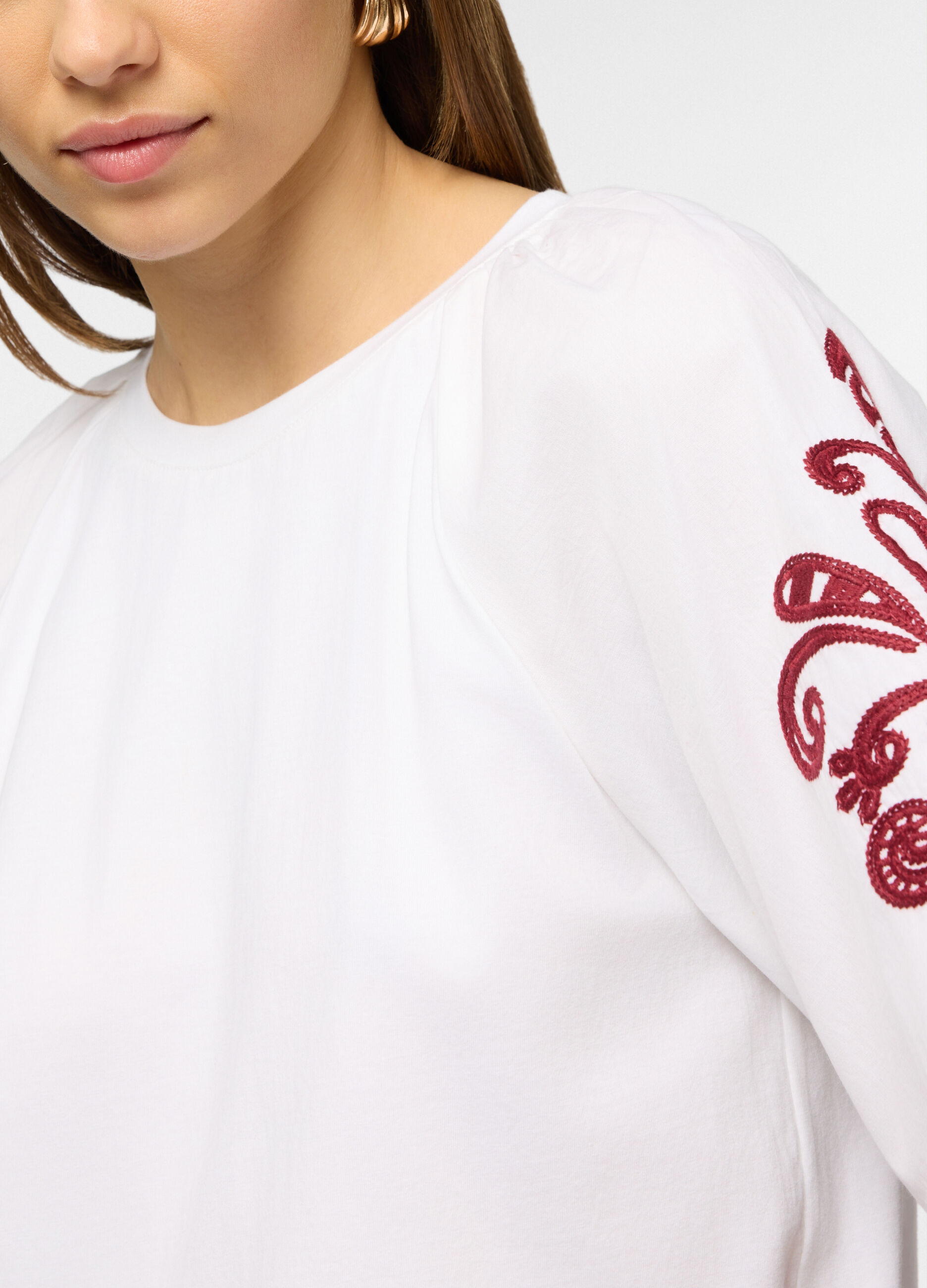 T-shirt girocollo stretch donna_2