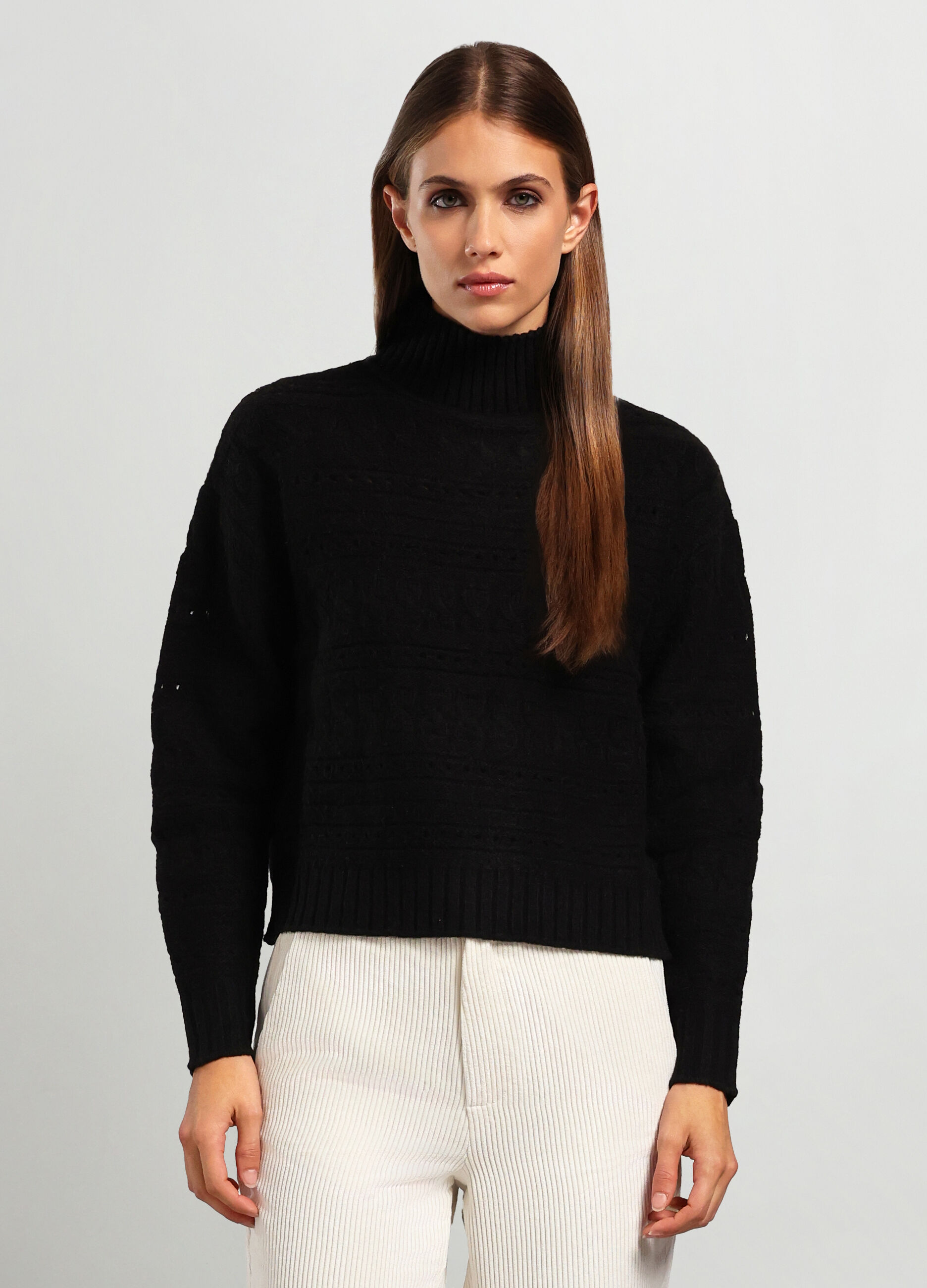 Tricot a collo alto donna_0