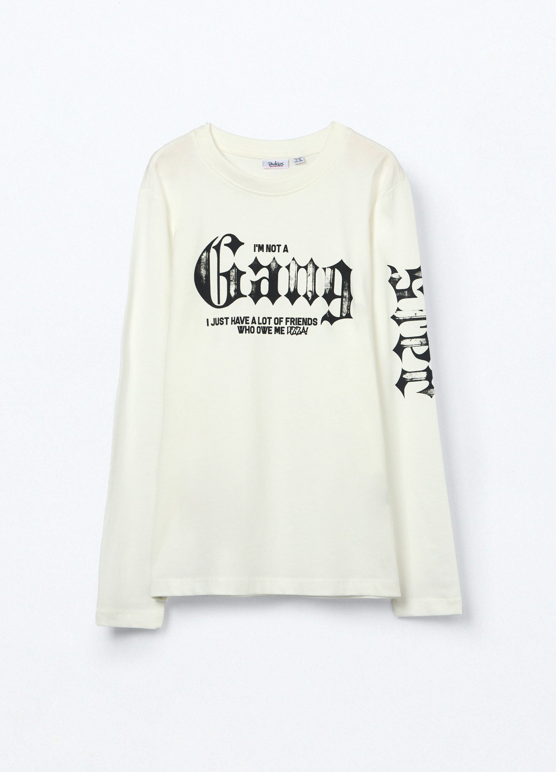 T-shirt a maniche lunghe in puro cotone jersey ragazzo_0