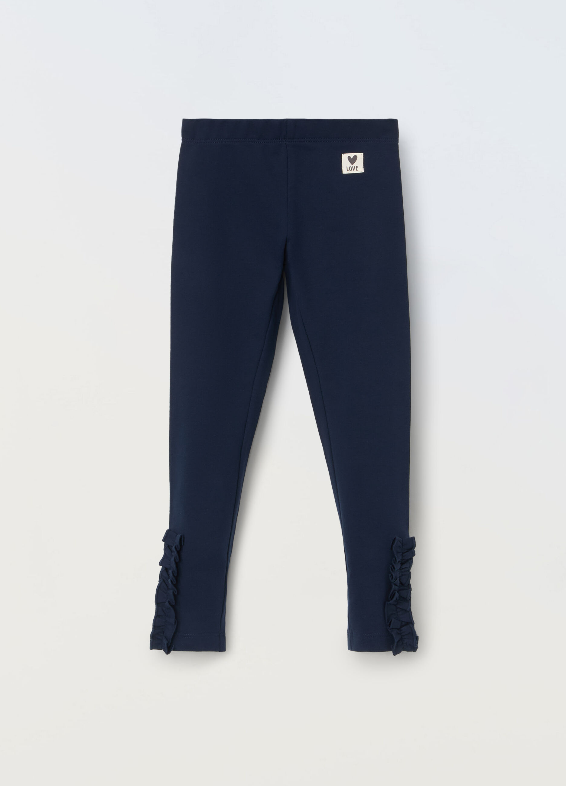 Leggings in cotone stretch bambina_0