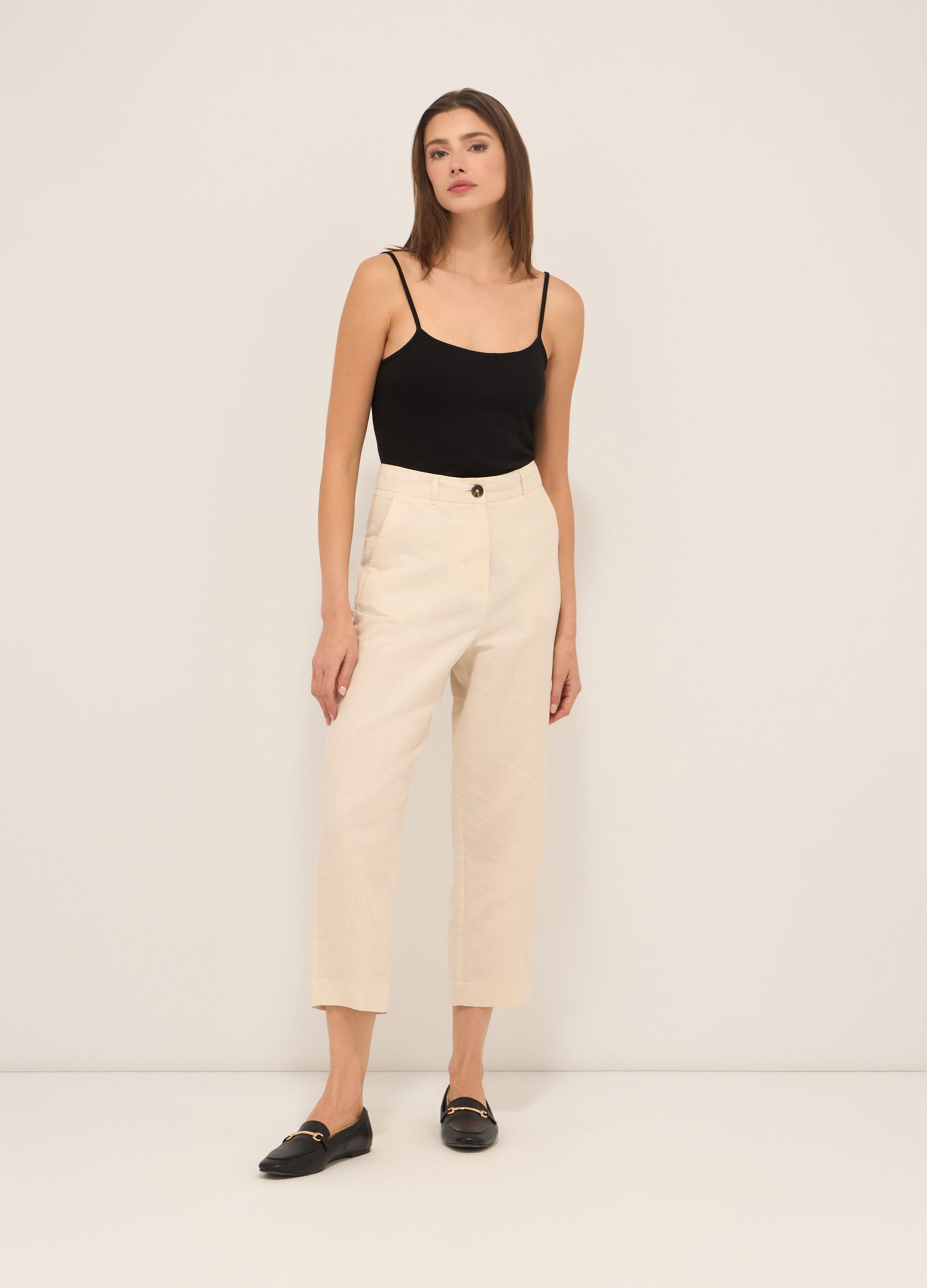 Pantaloni misto lino_0