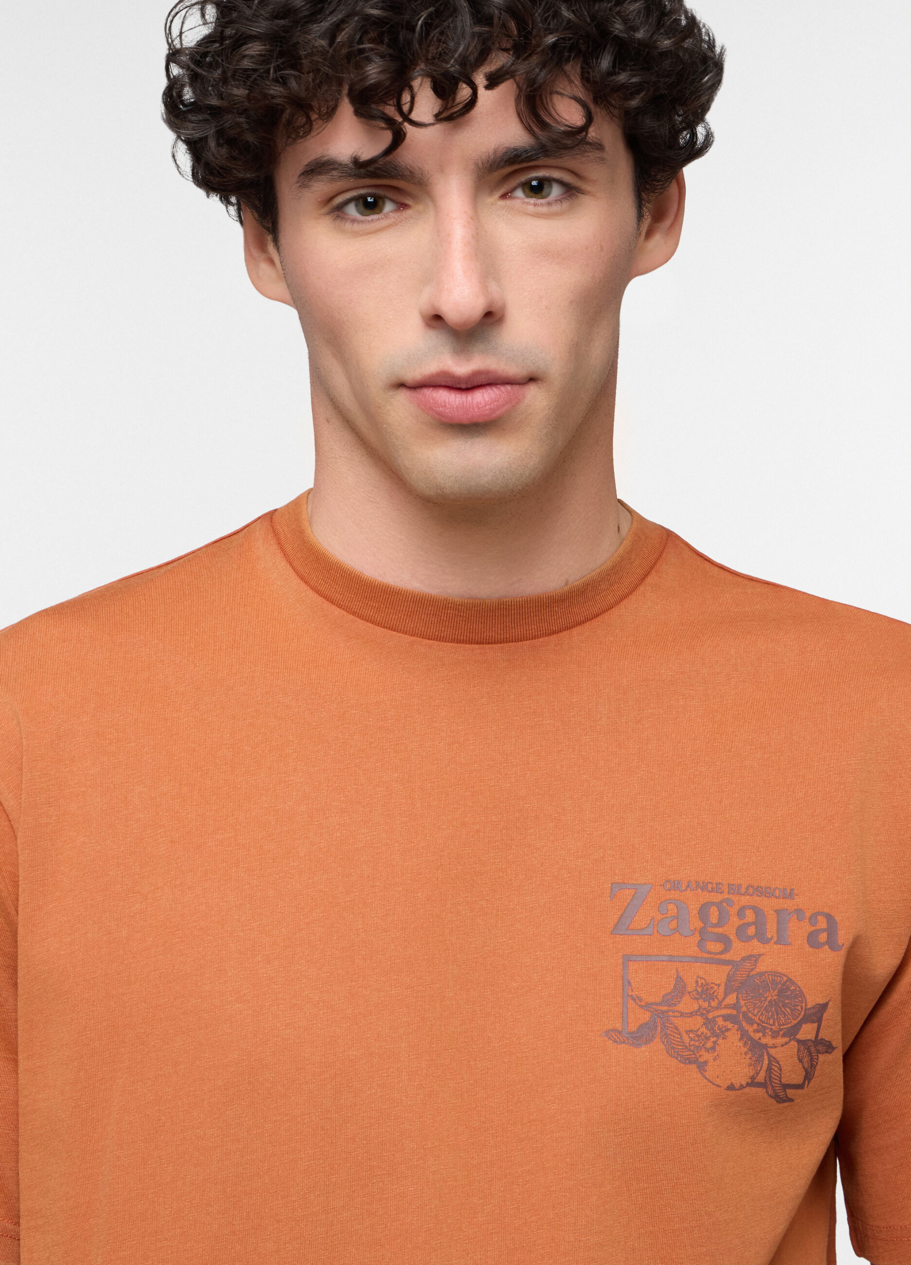 T-shirt loose fit stampa botanica uomo_2