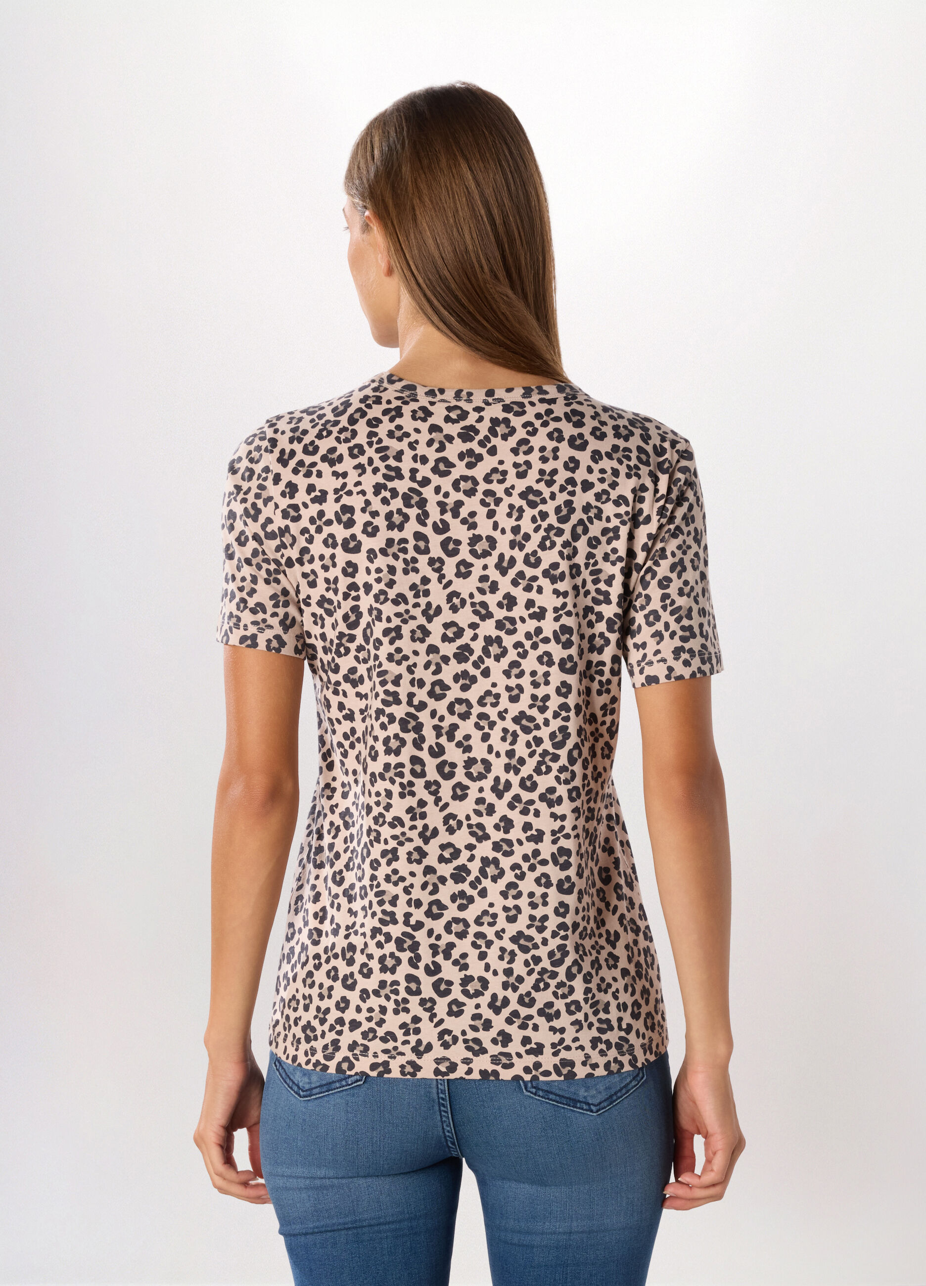 T-shirt in jersey di puro cotone donna_1
