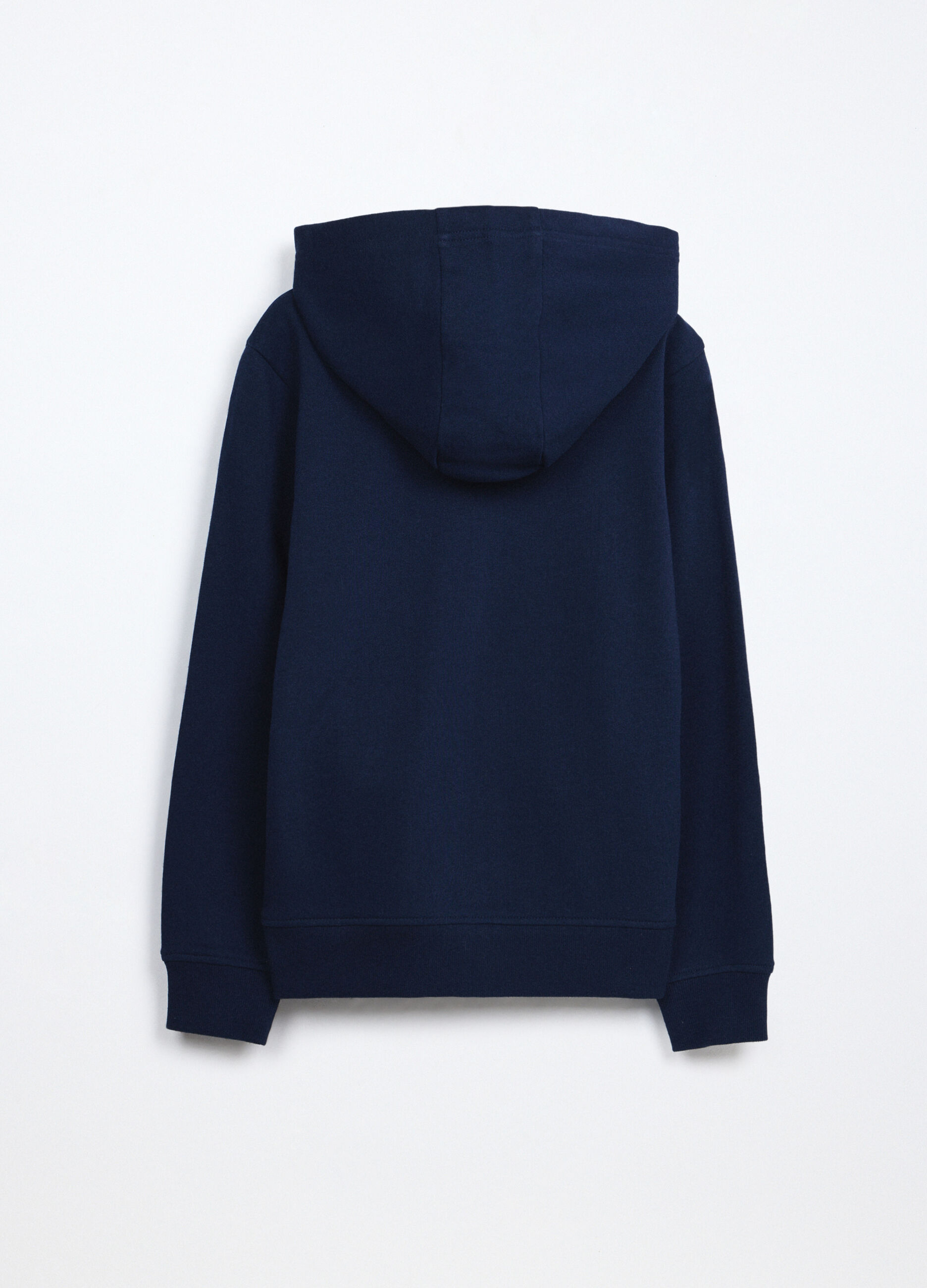 Felpa full zip in puro cotone bambina