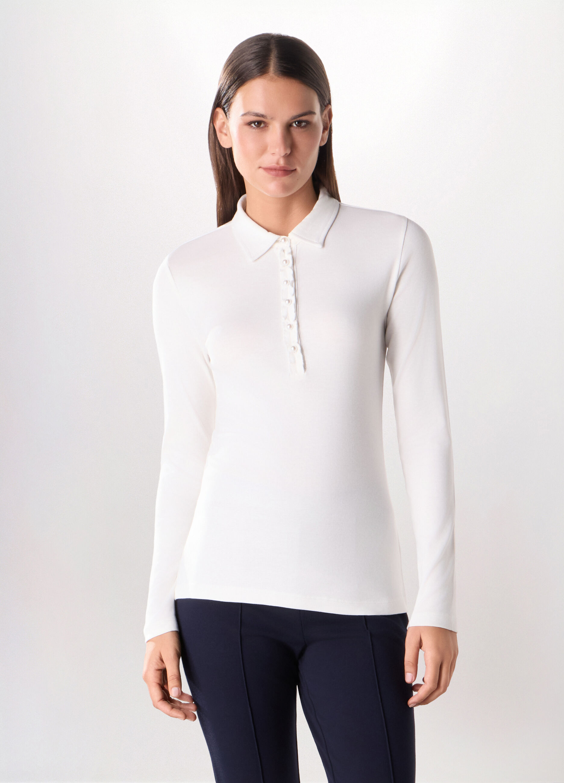 Polo in pura viscosa donna_0