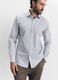 Camicia slim fit a fantasia uomo_1
