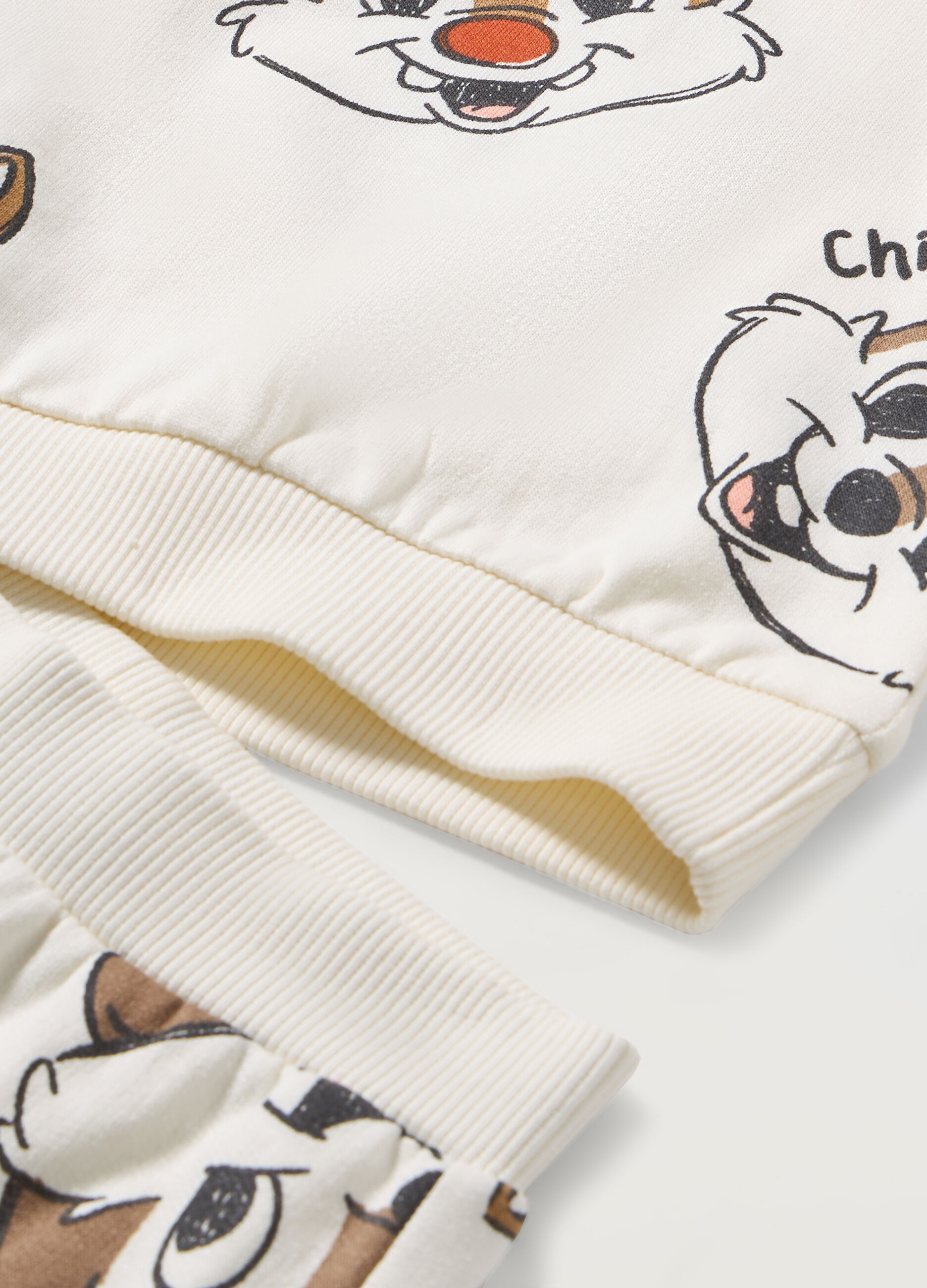 Jogging set in puro cotone fleece neonato_1