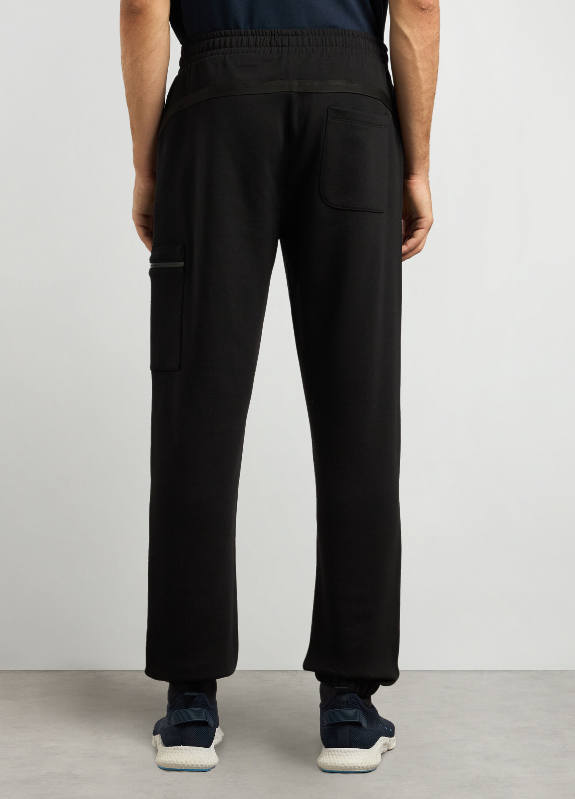 Joggers regular fit in misto cotone uomo_1