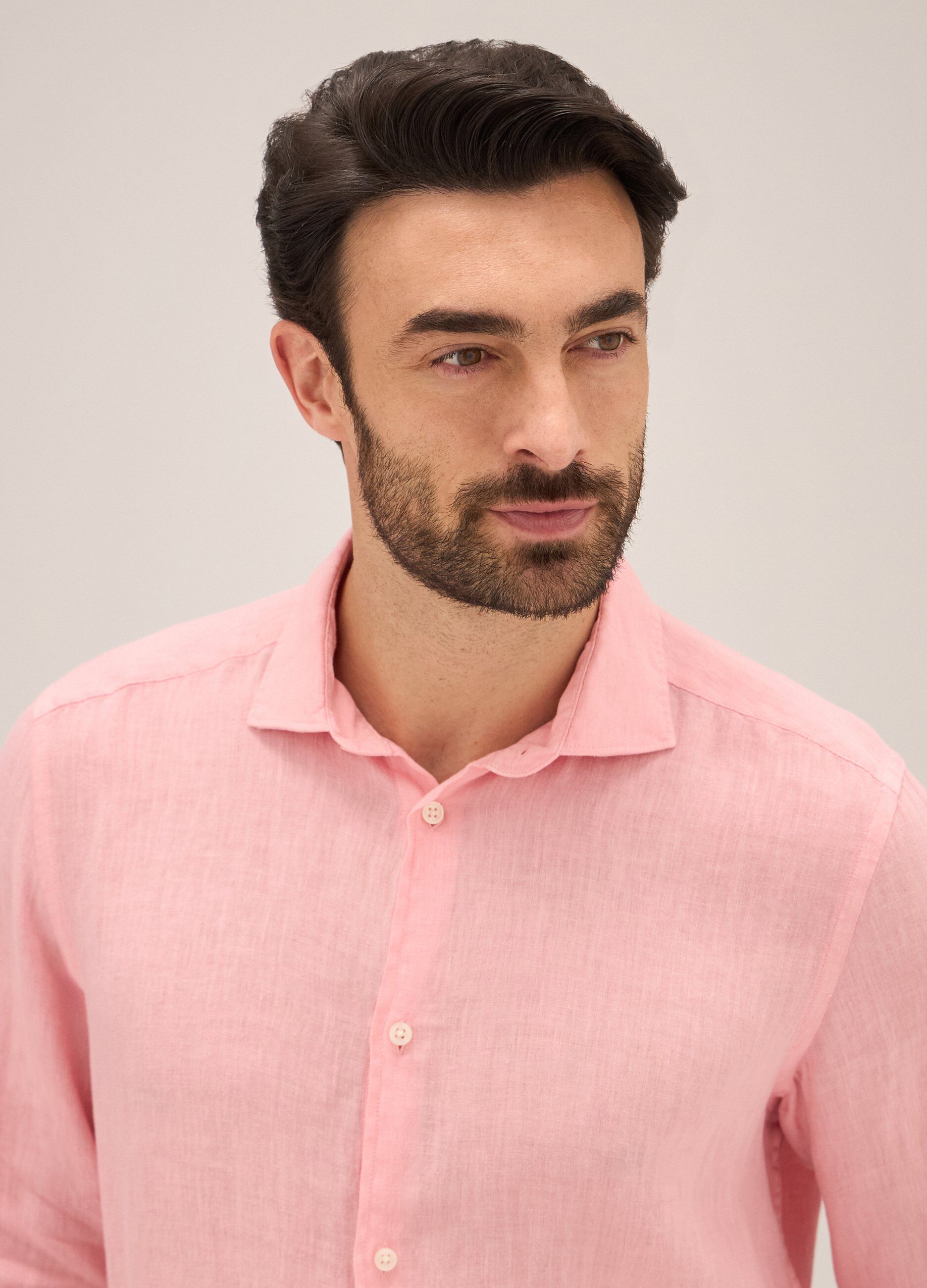 Camicia in puro lino Rumford uomo_2