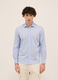 Camicia regular fit in voile di cotone uomo_0