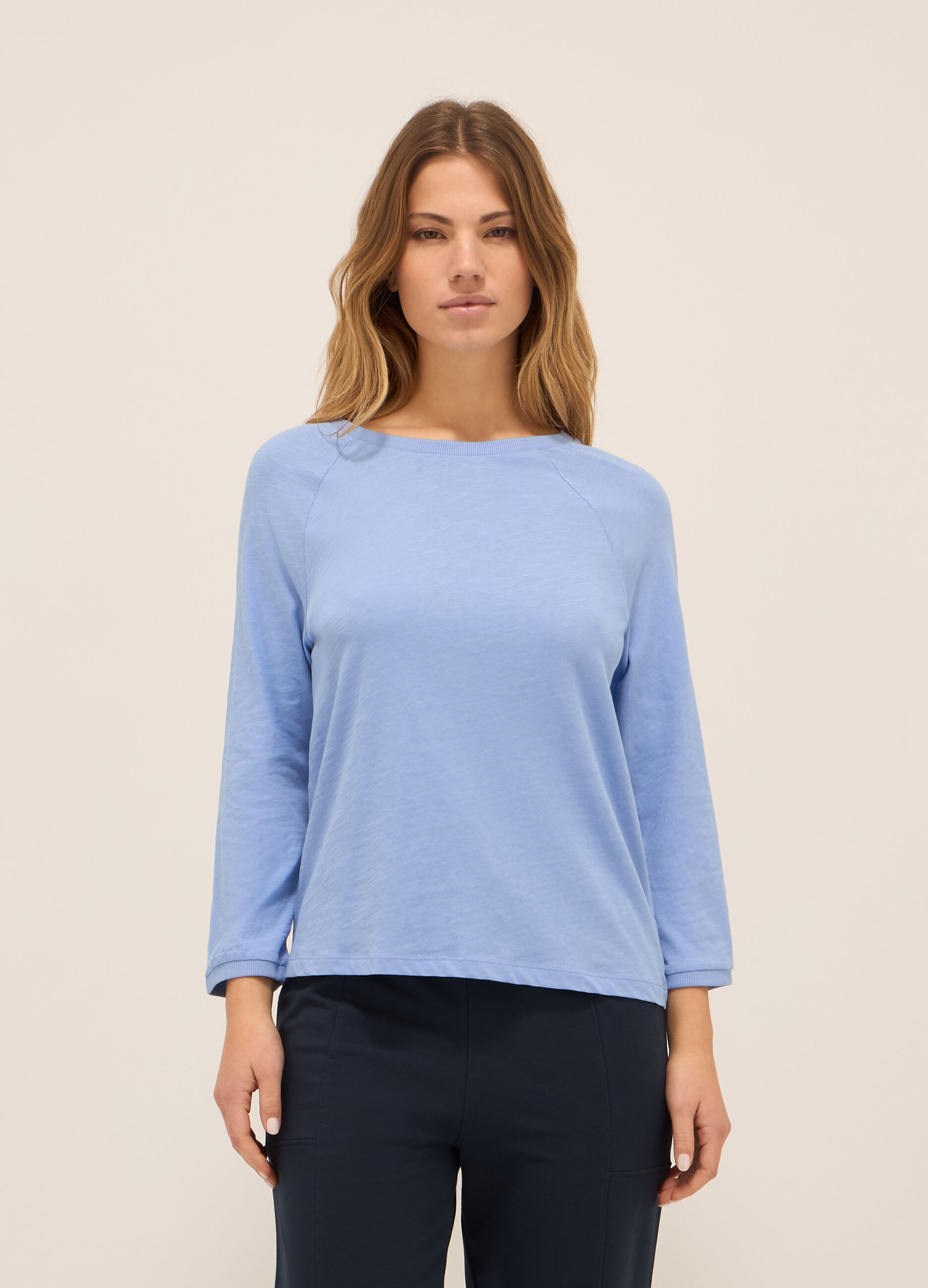T-shirt in puro cotone donna_0
