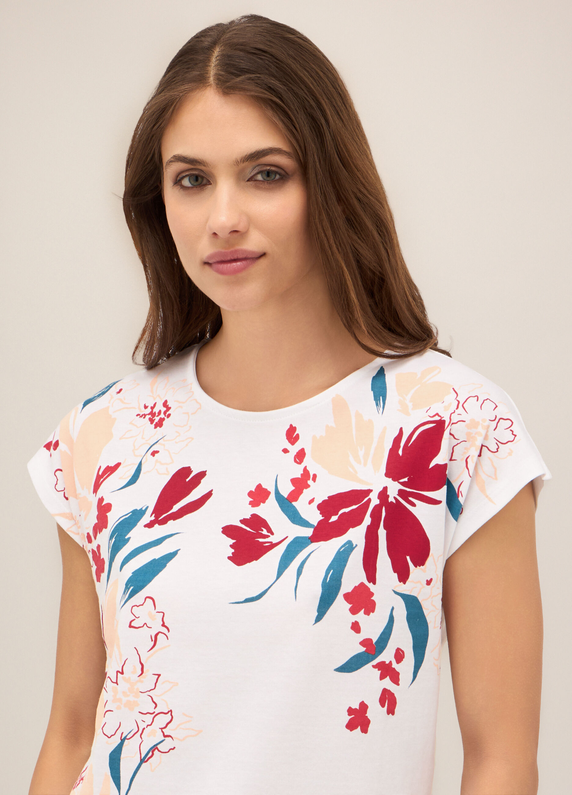 T-shirt in puro cotone donna_2