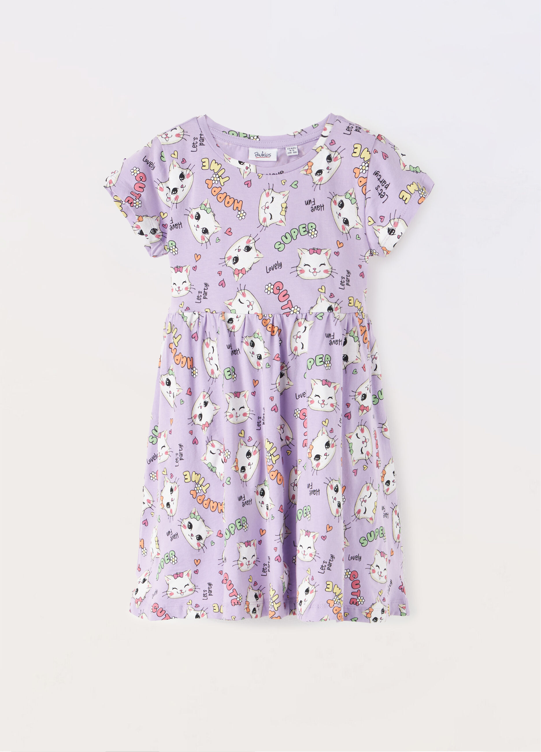 Vestito in jersey di puro cotone bambina