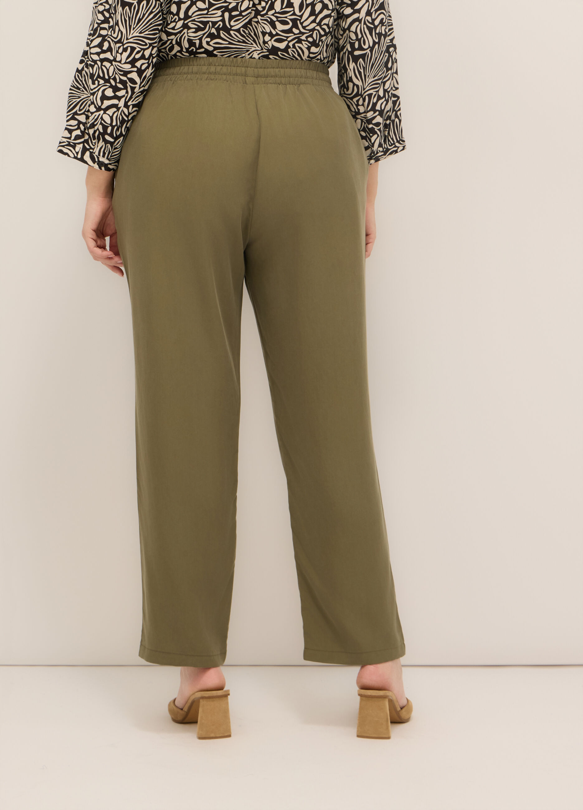 Pantaloni in pura lyocell donna curvy_1