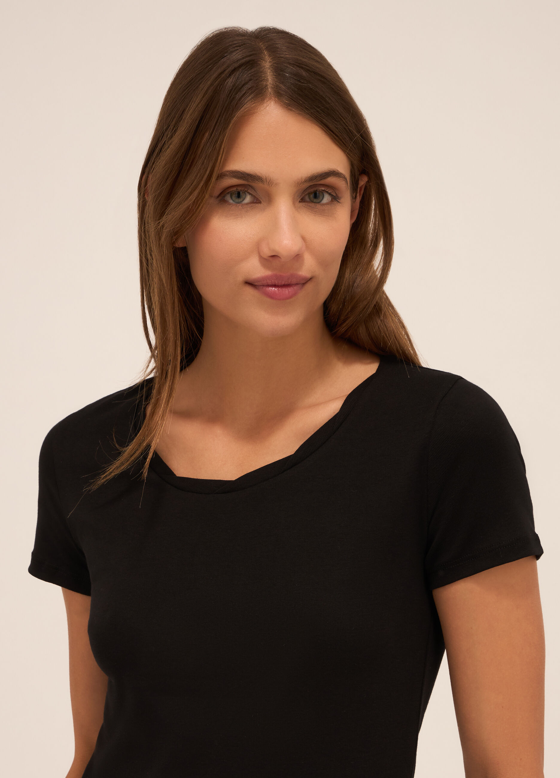 T-shirt in puro cotone donna_2