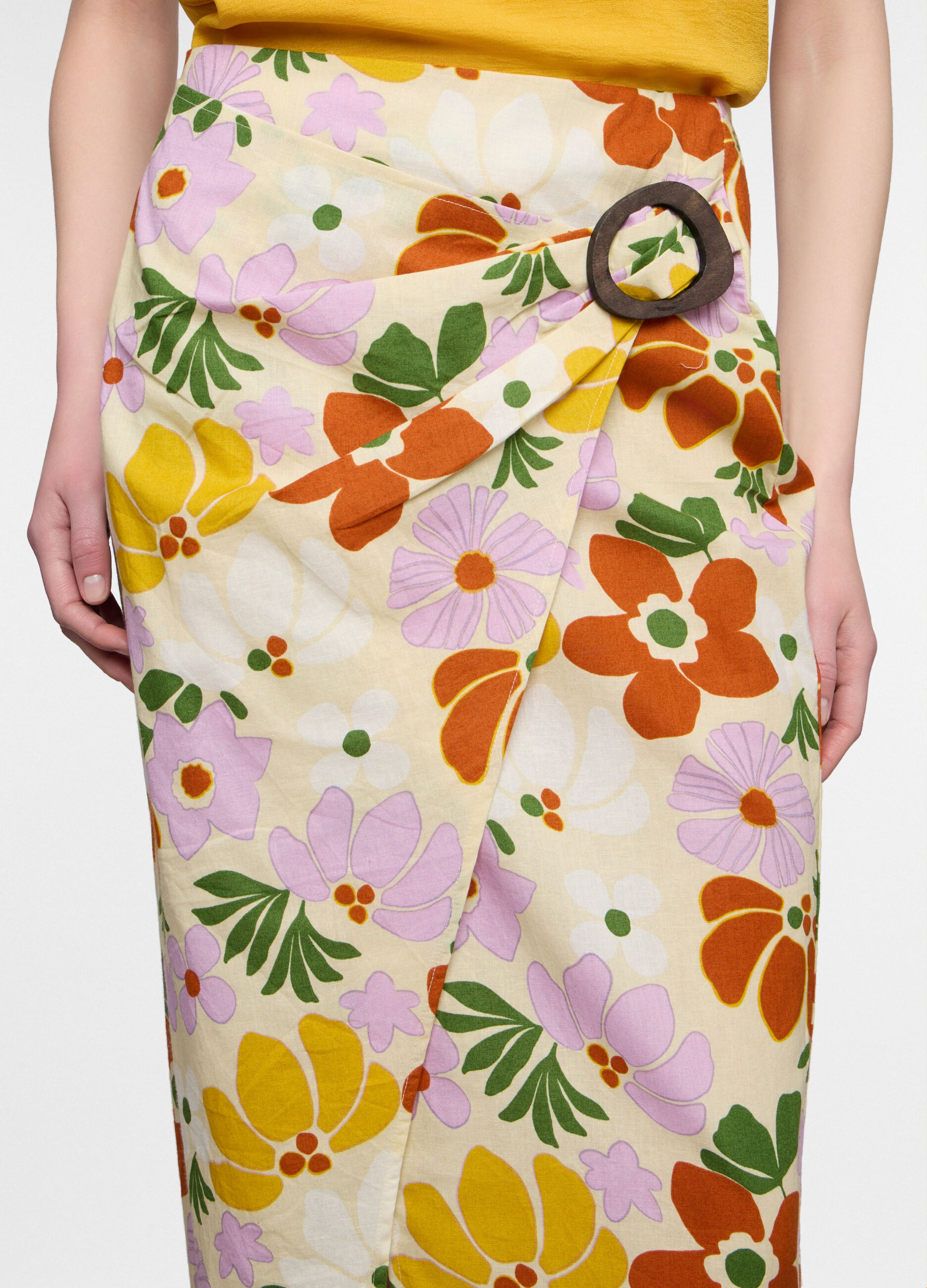 Gonna lunga misto lino donna_2