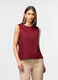 Blusa fit regular girocollo misto lino donna_0
