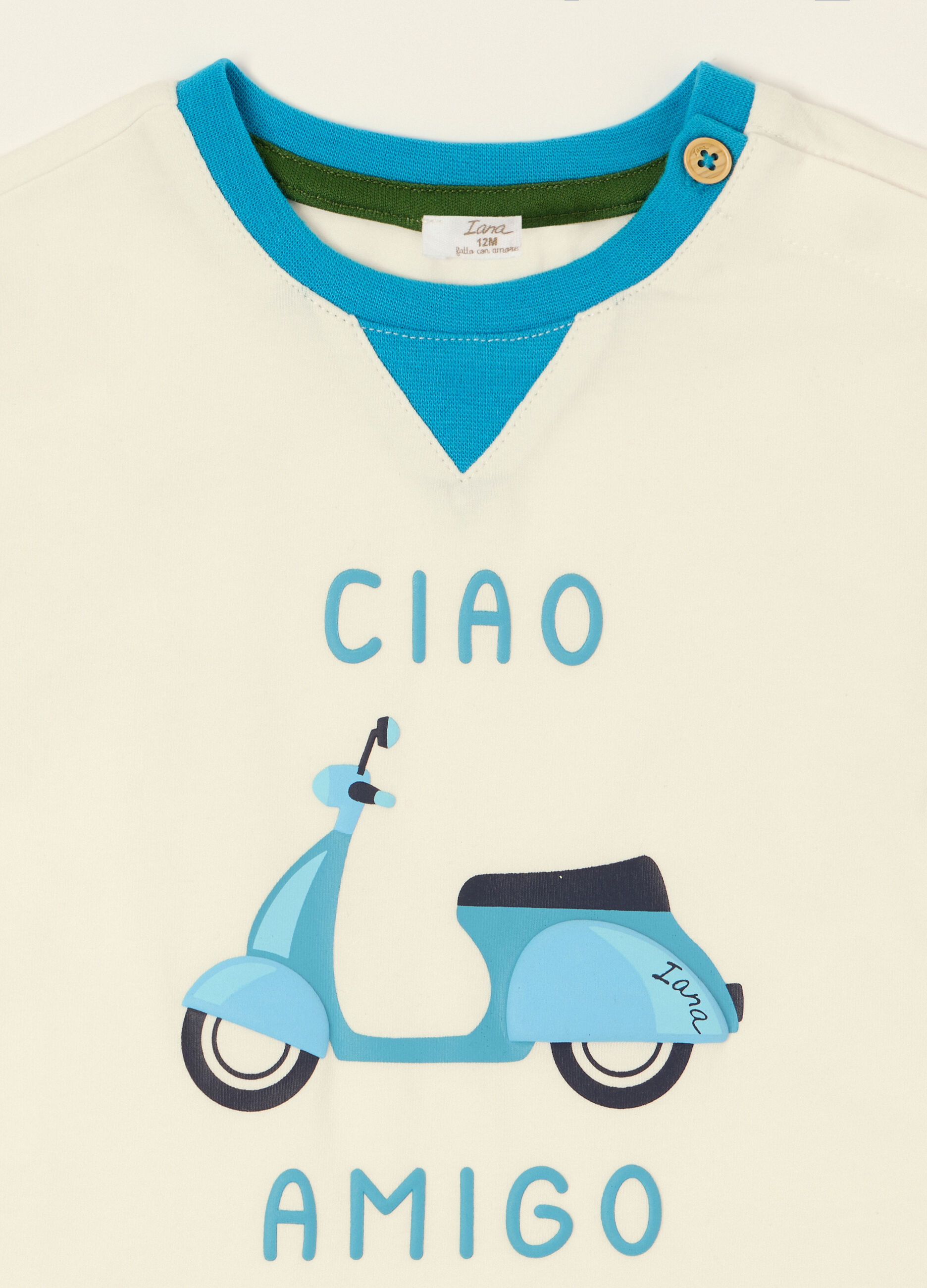 Maglietta bianca a maniche corte in cotone organico_2