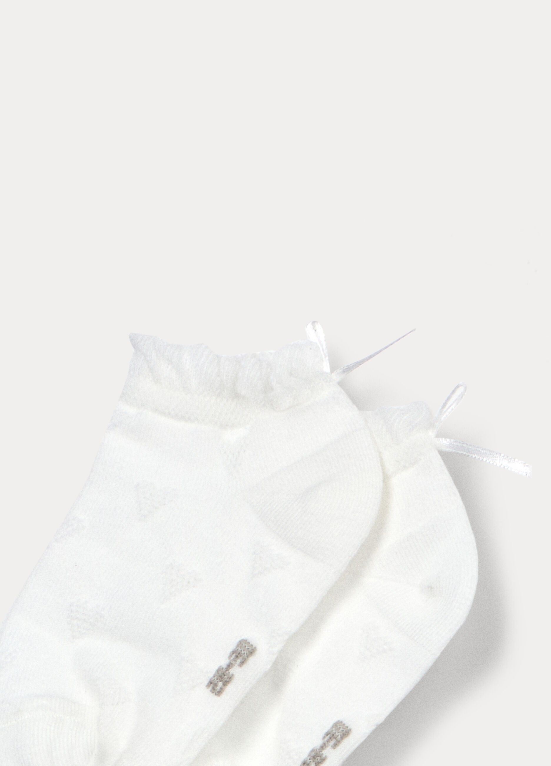 Calze corte jaquard misto cotone_2