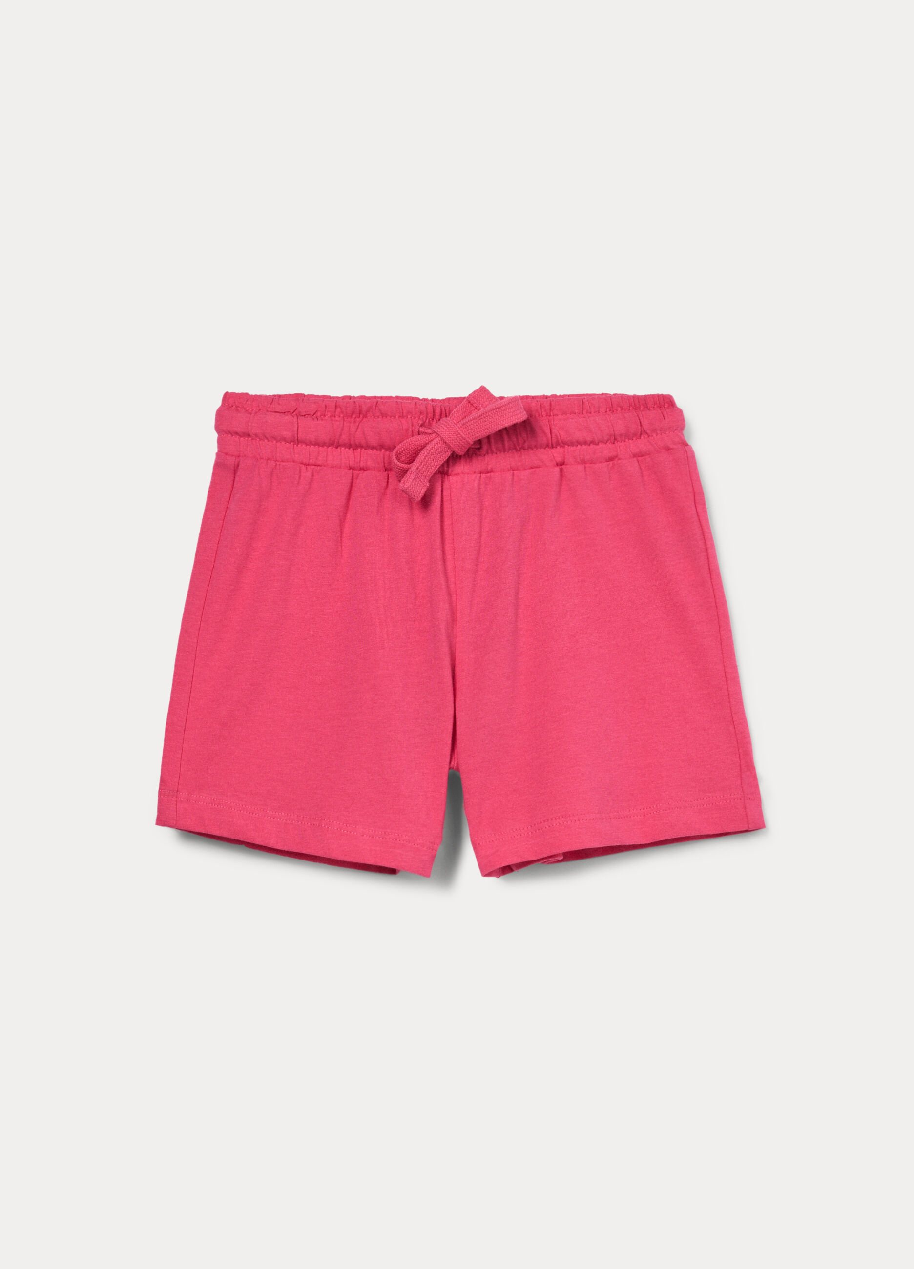 Shorts in jersey di puro cotone bambina_0