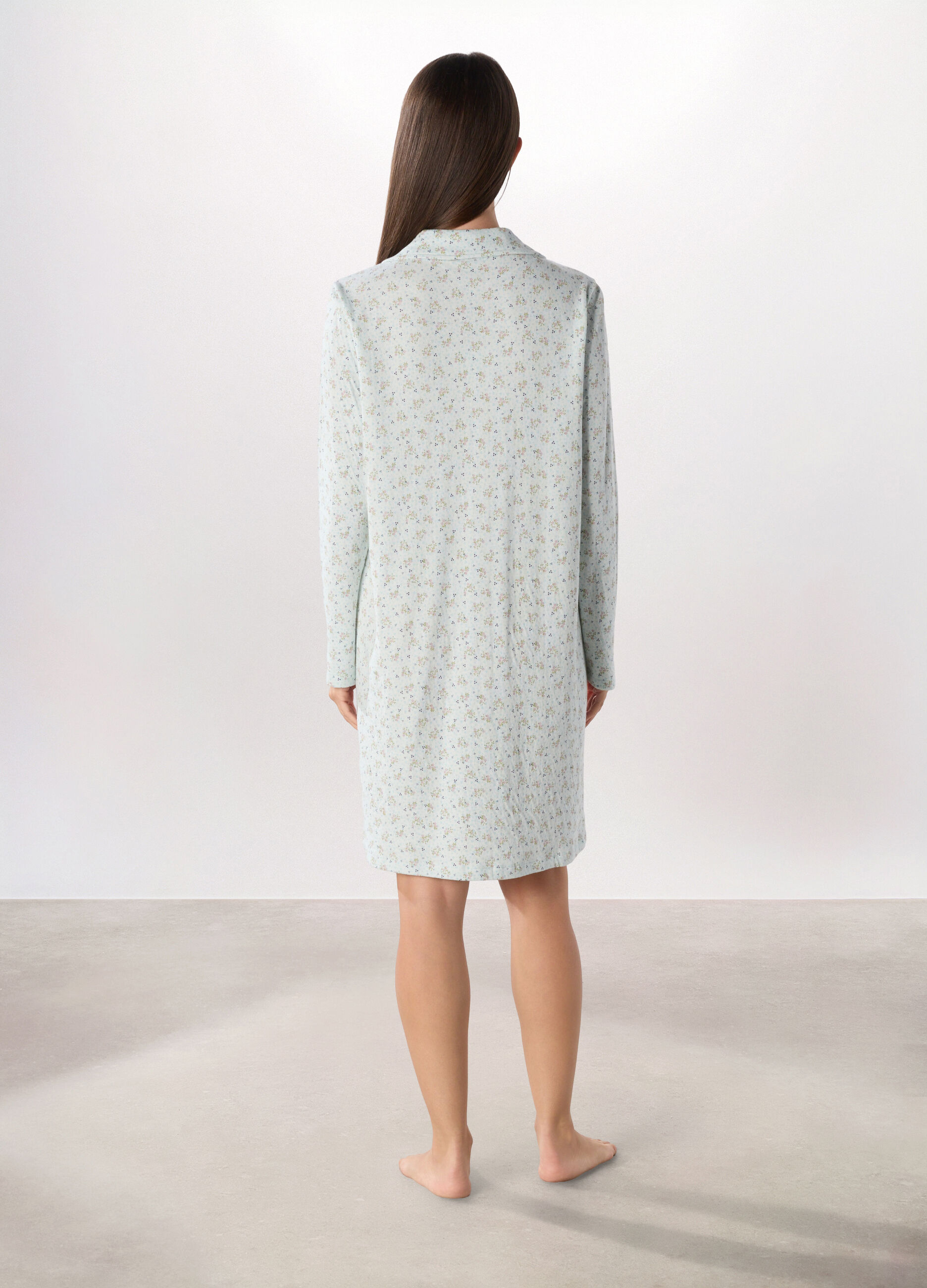 Camicia da notte in puro cotone donna_1