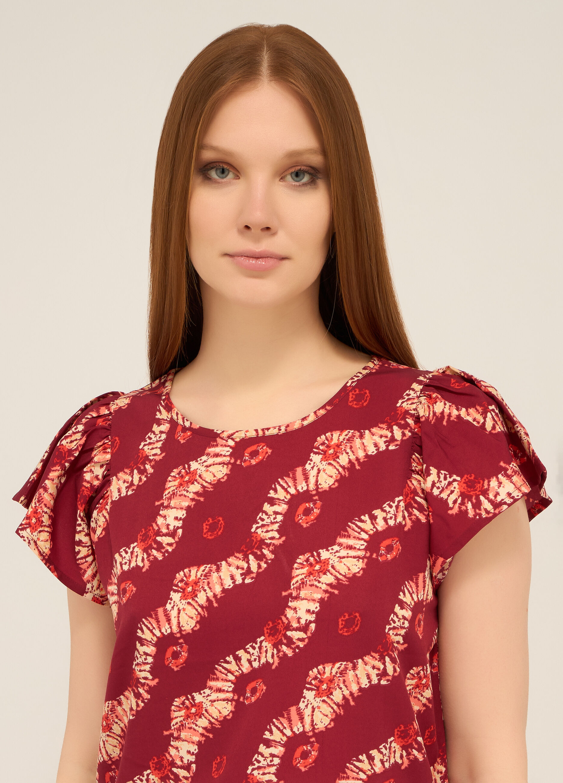 Blusa in american crepe donna_2