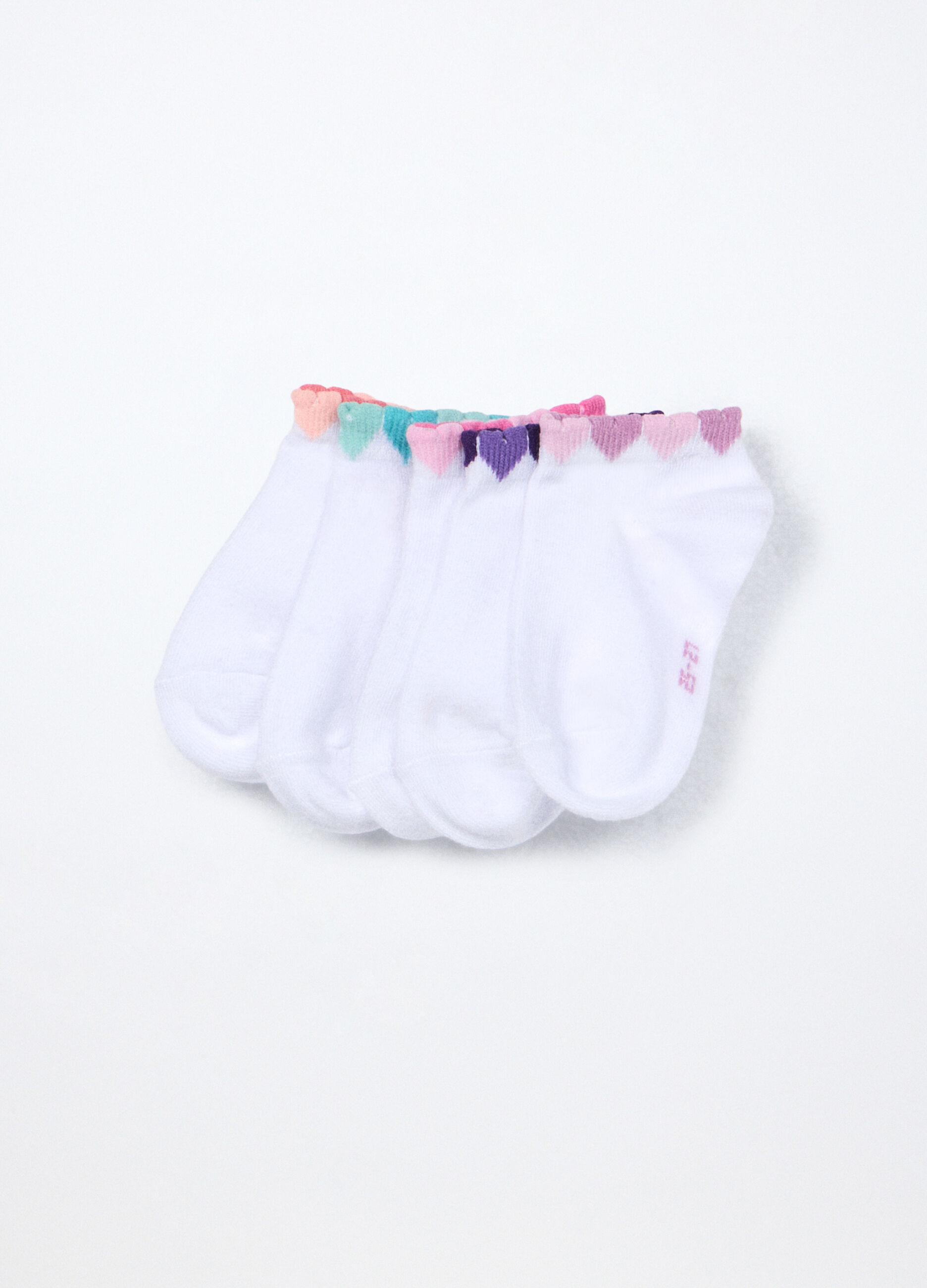 Pack 5 calze corte misto cotone bambina_0
