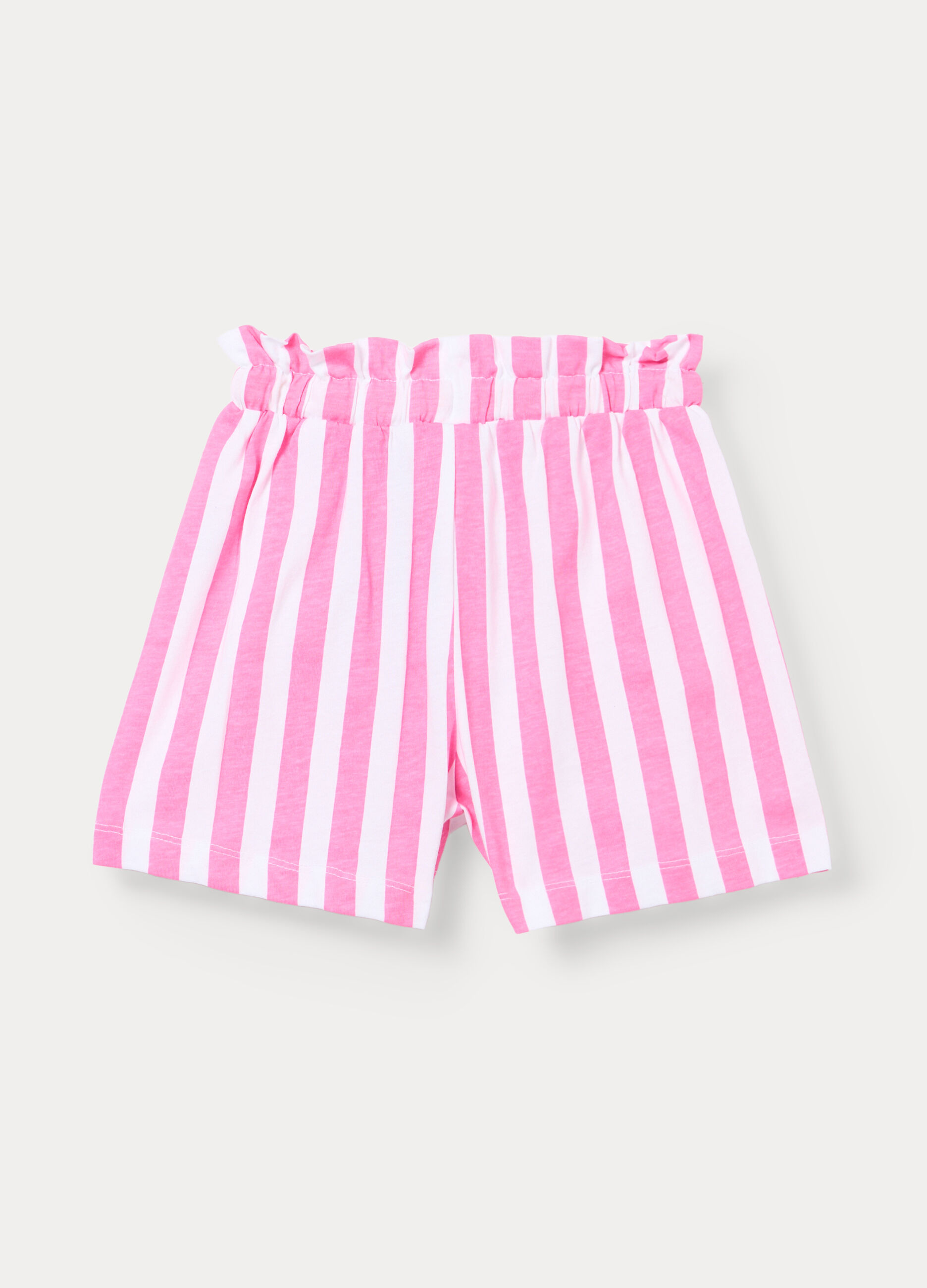 Shorts fit regular in jersey di puro cotone bambina_1