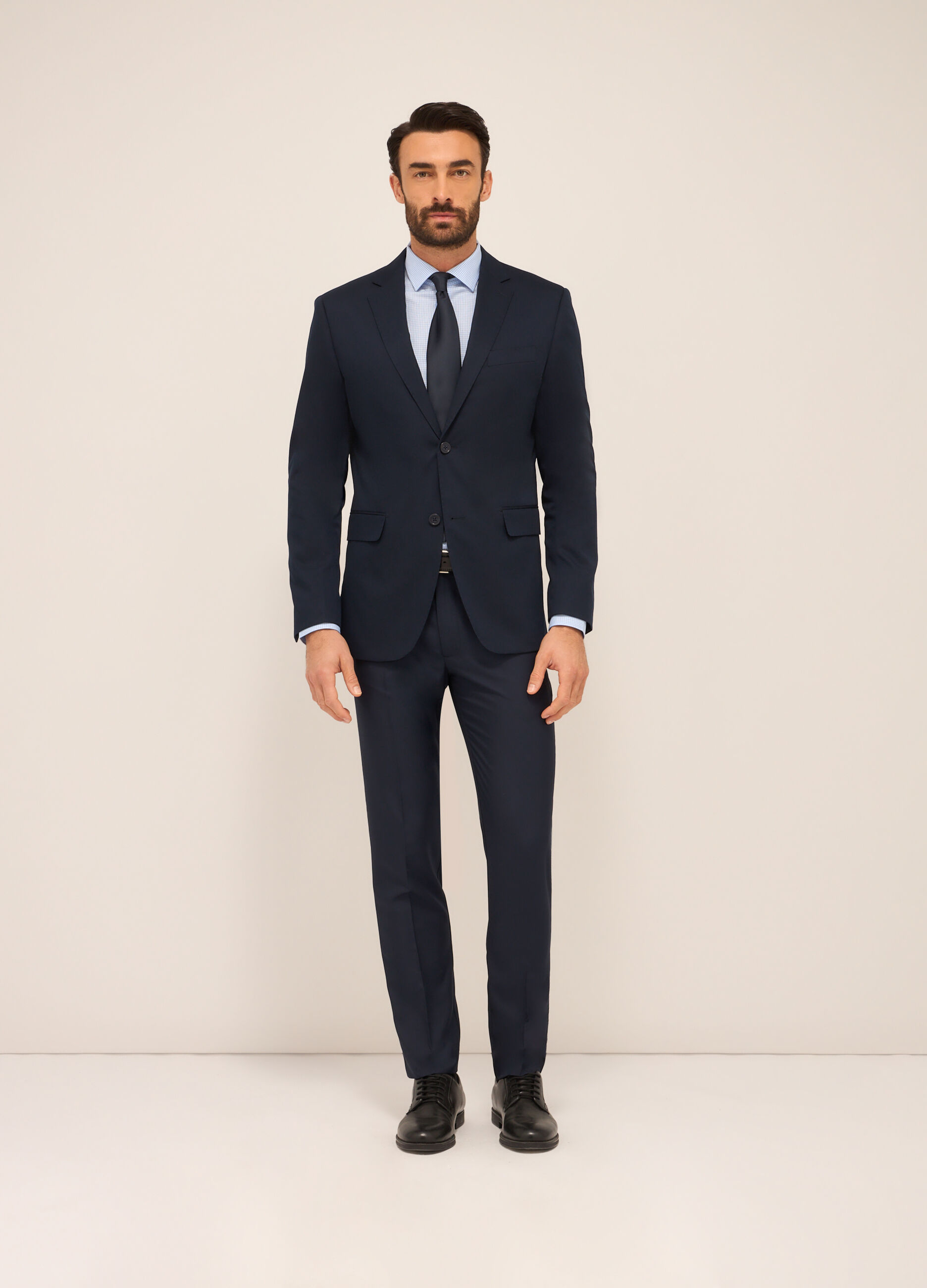 Blazer in tessuto stretch uomo_0