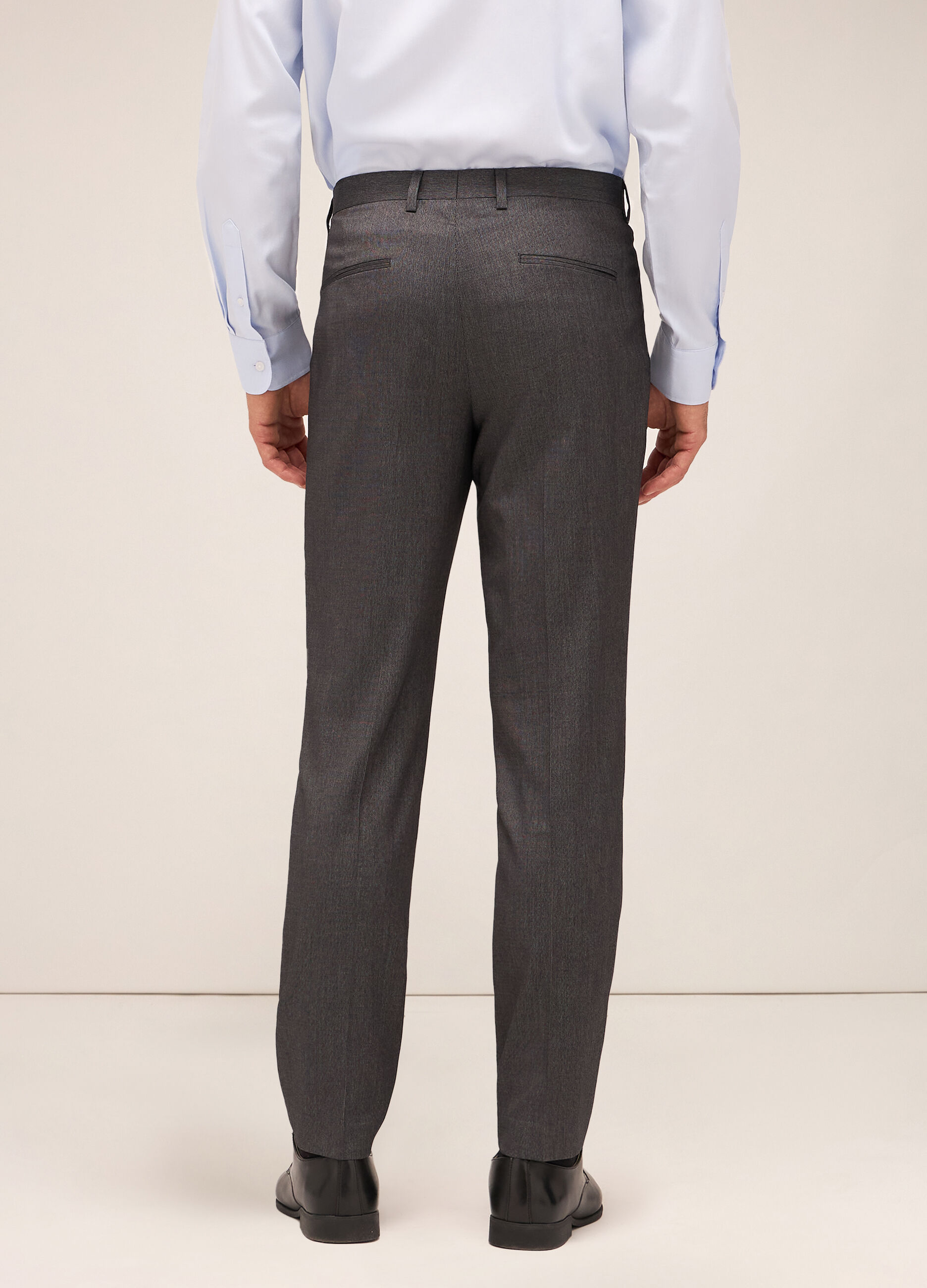 Pantalone slim fit in tessuto stretch uomo_1
