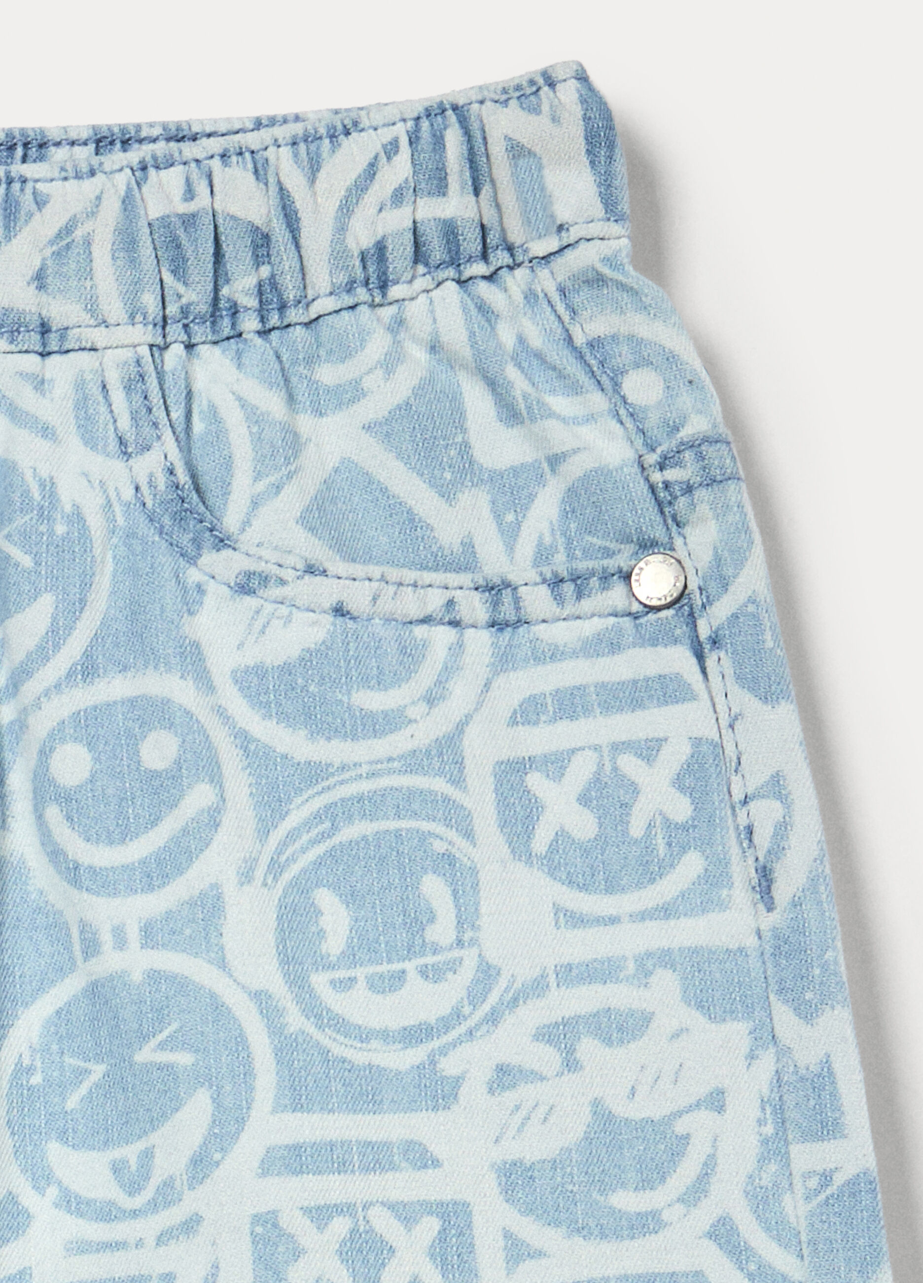 Shorts in denim di puro cotone bambino_2
