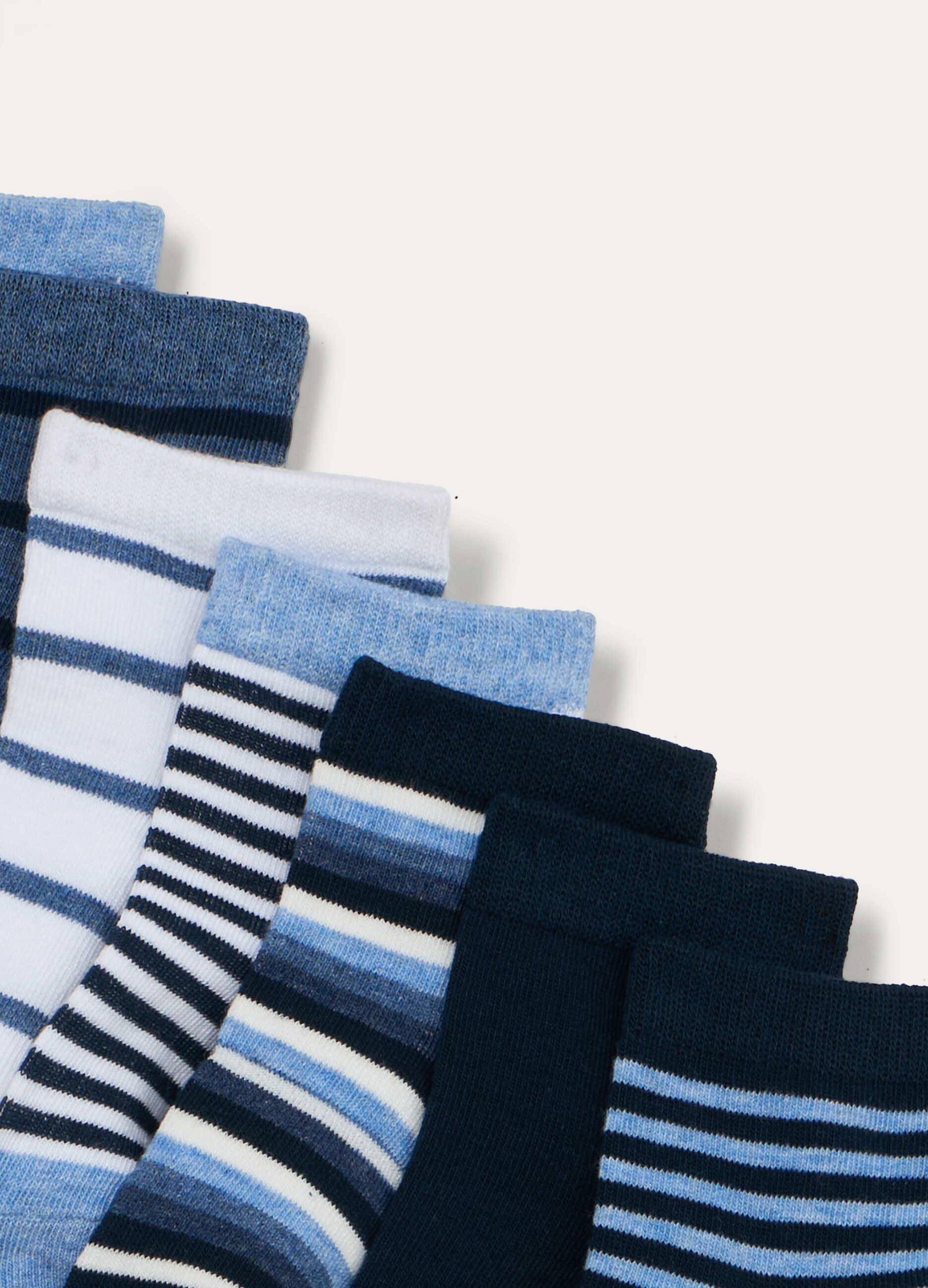 Pack 7 calze corte in misto cotone stretch _2