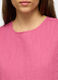 Top pliss&eacute; smanicato a girocollo in puro cotone donna_2