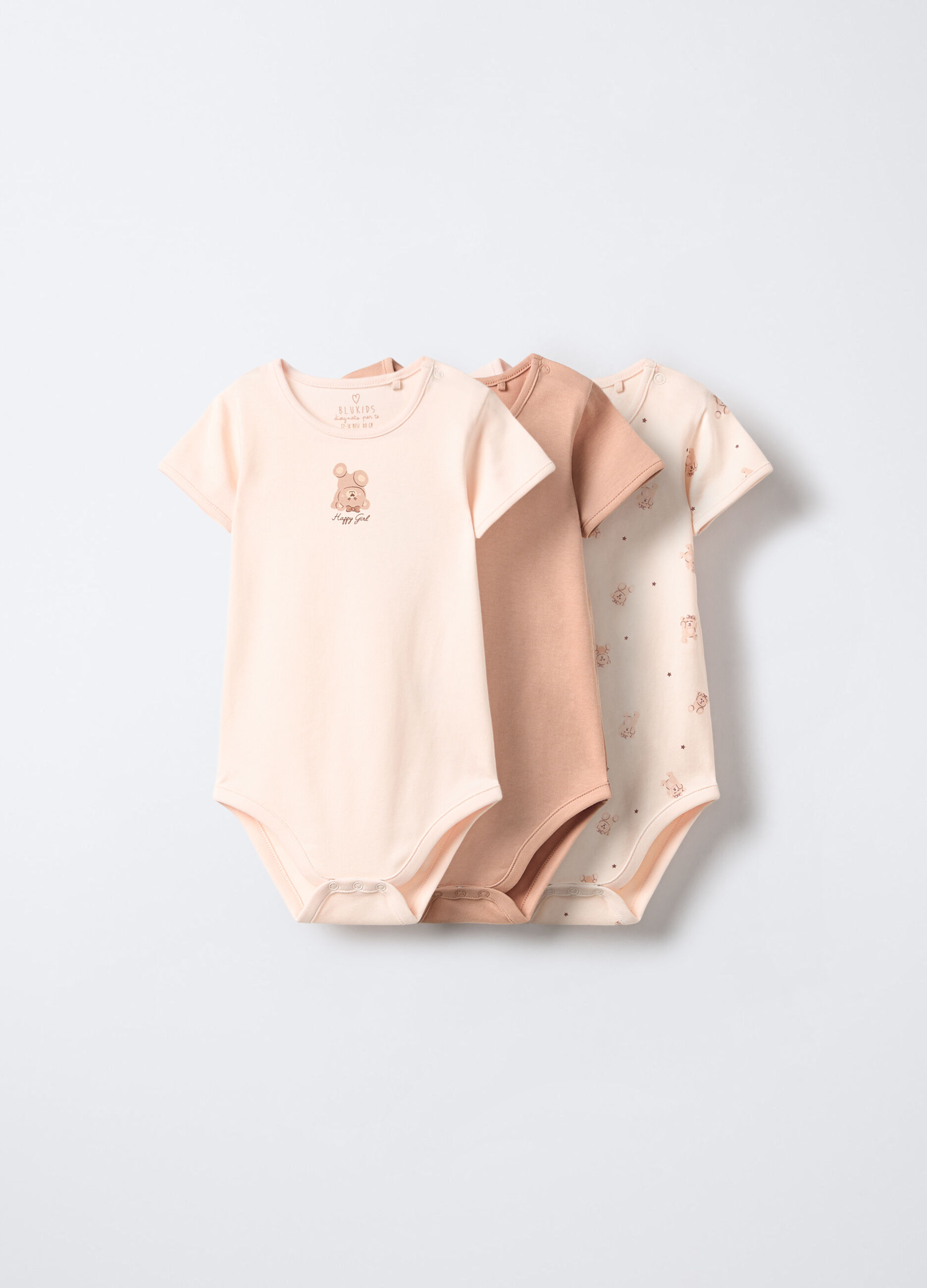 Pack 3 body in interlock di puro cotone neonata_0