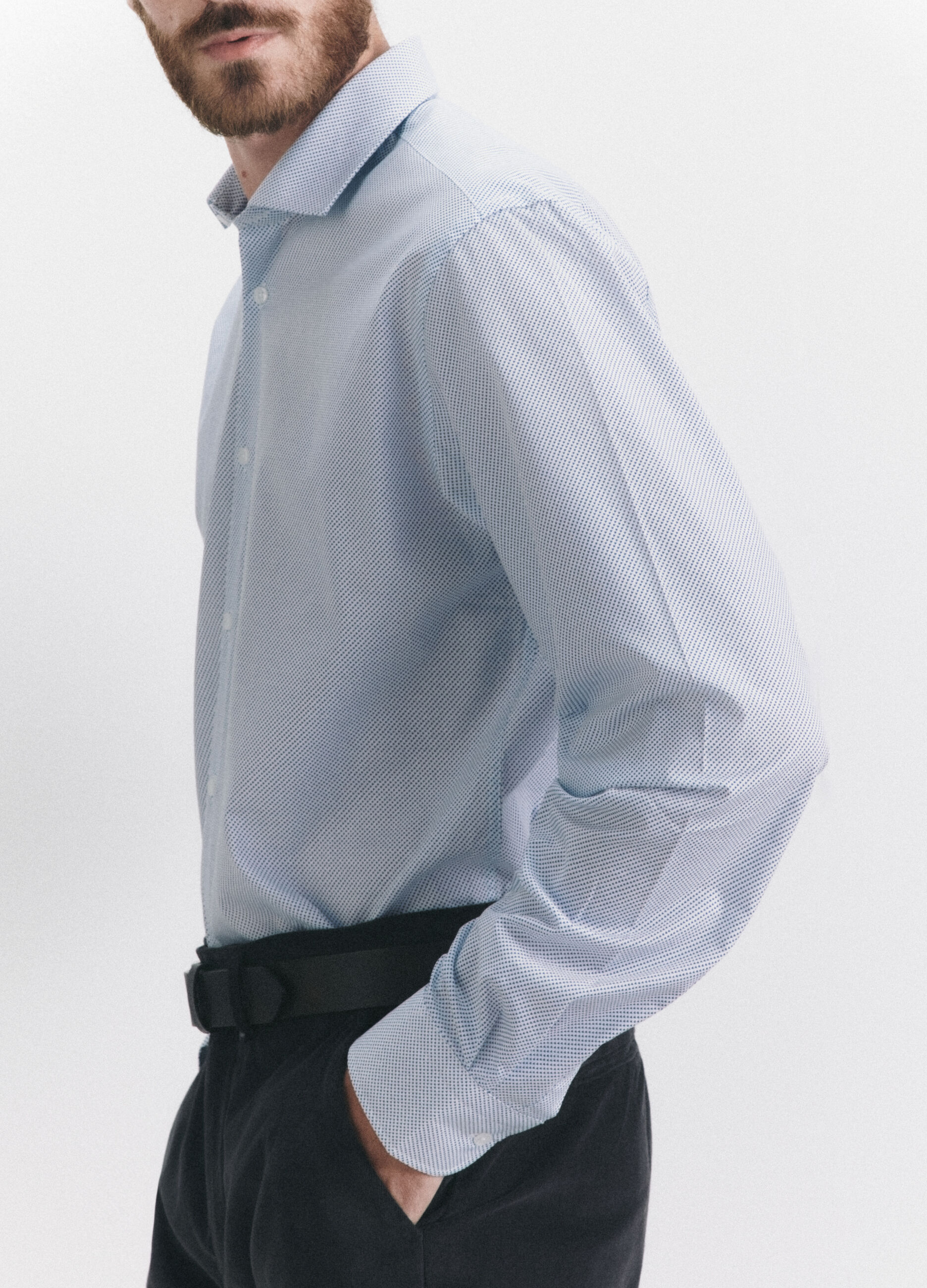 Camicia regular fit a fantasia uomo_3