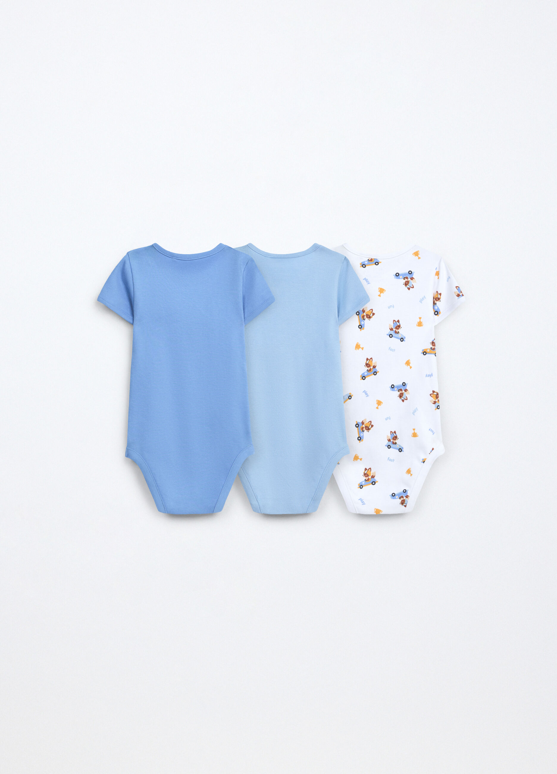 Pack 3 body in interlock di puro cotone neonato_1