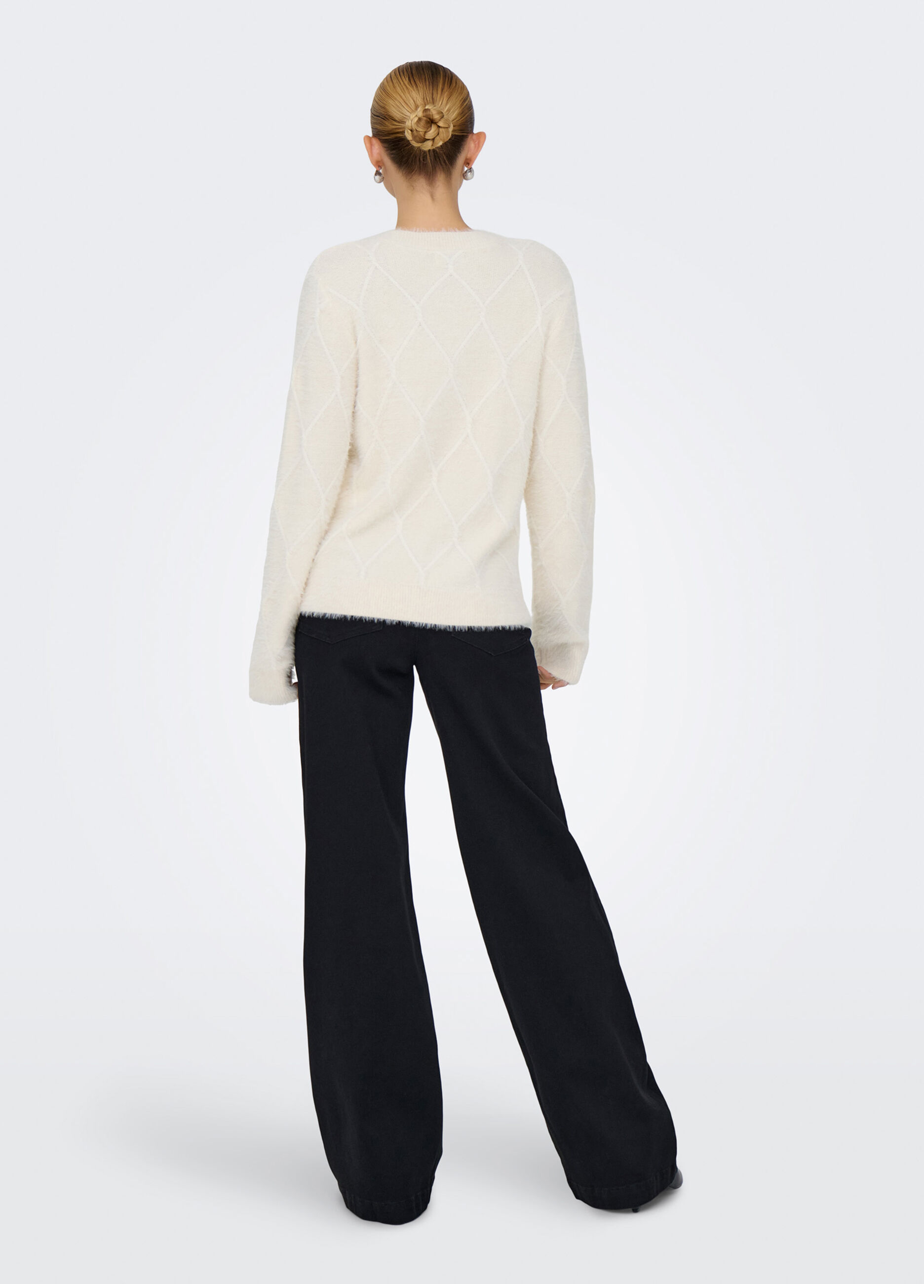 Cardigan con lavorazione jacquard donna_1