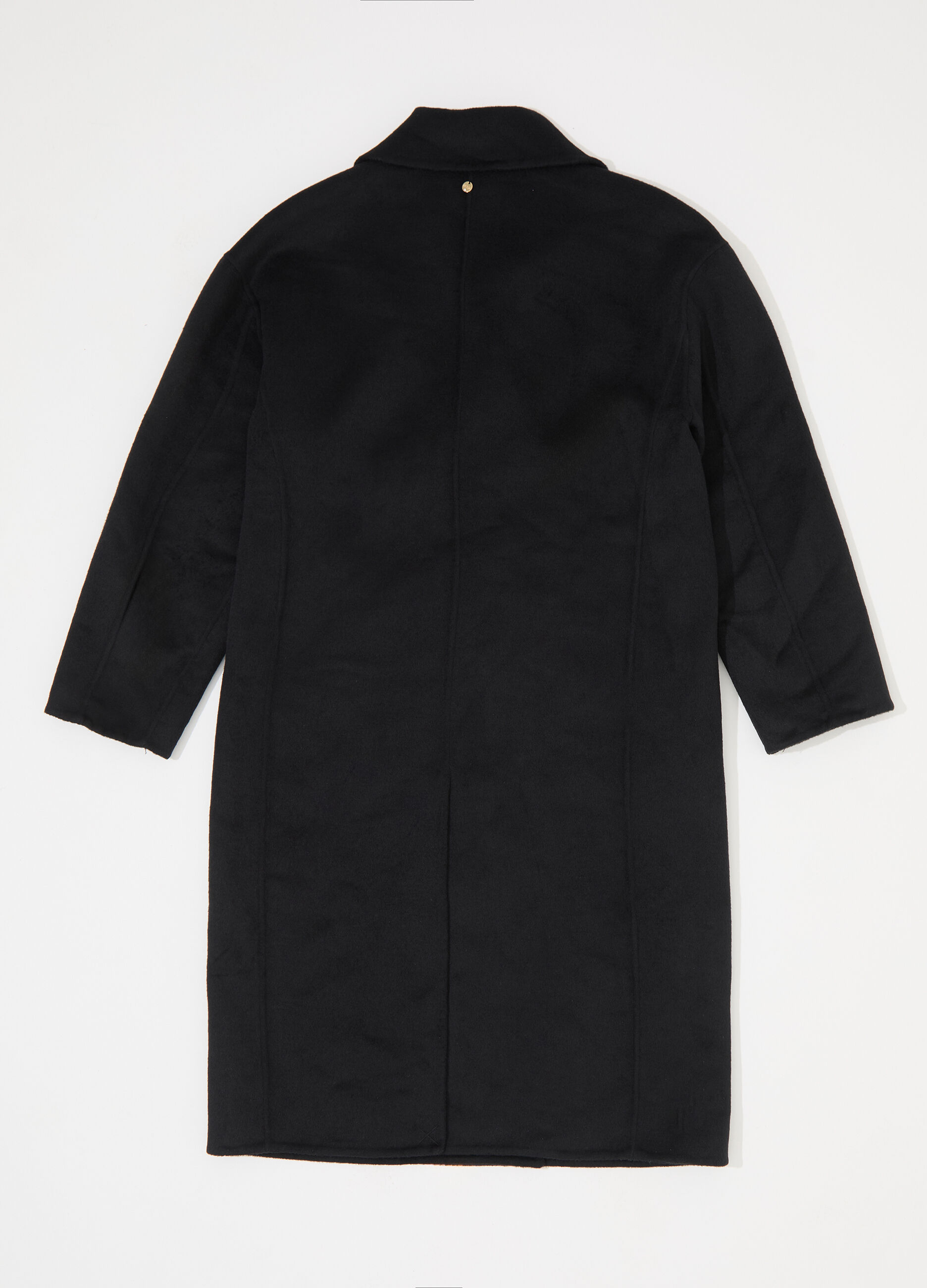 Cappotto lungo doppiopetto in misto lana donna_5