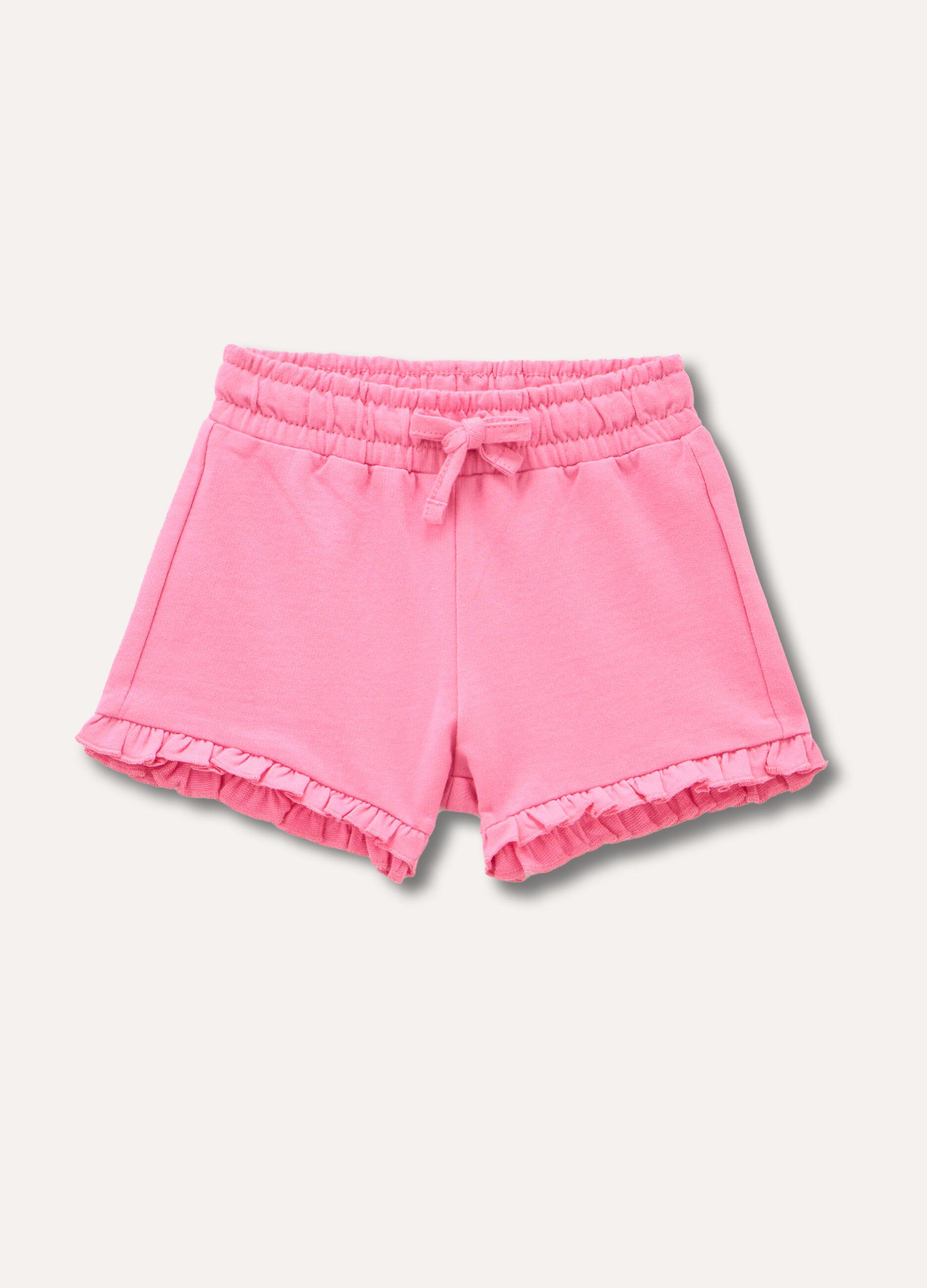 Shorts in puro cotone neonata_0
