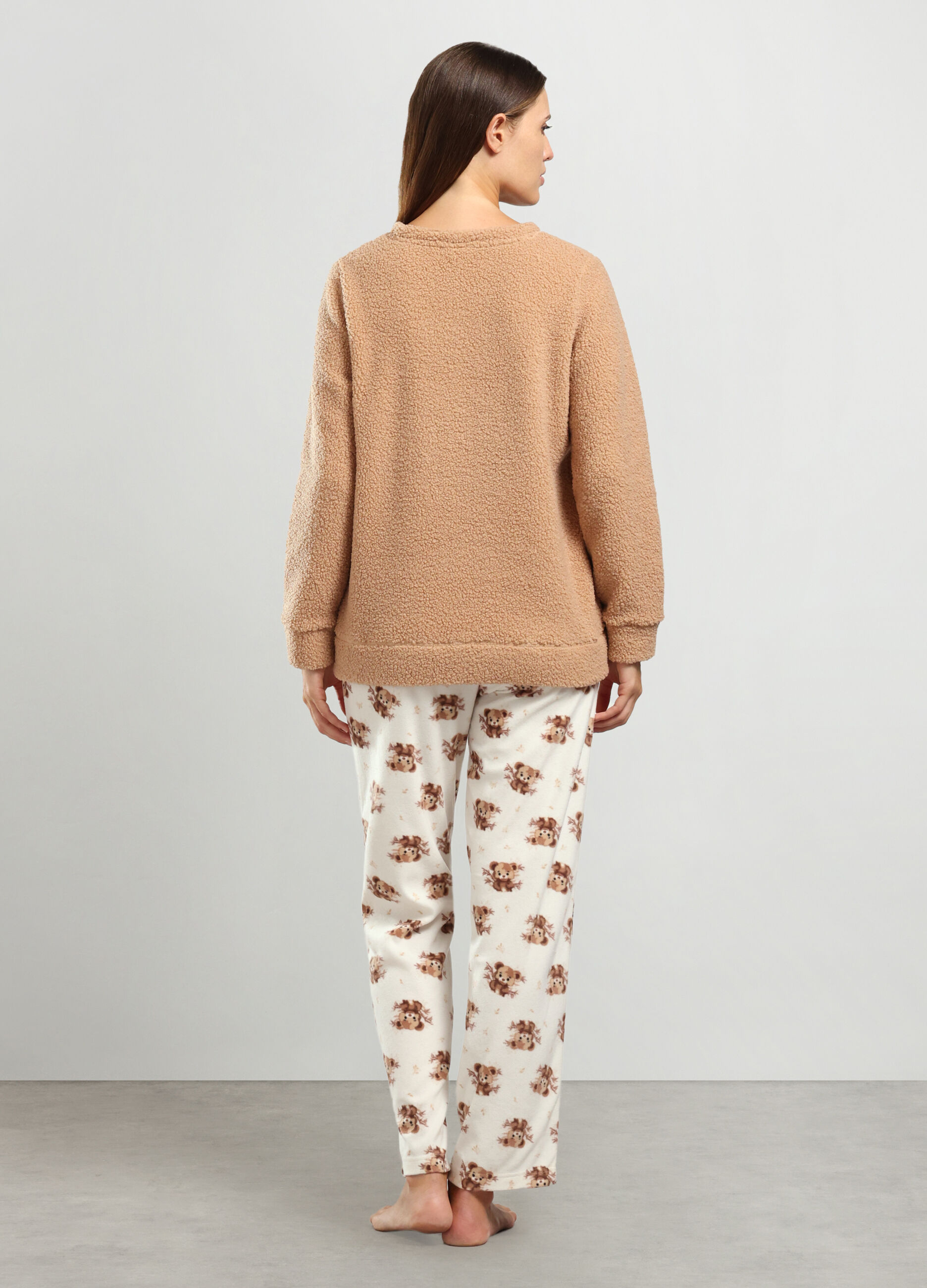 Set pigiama in fleece donna_1