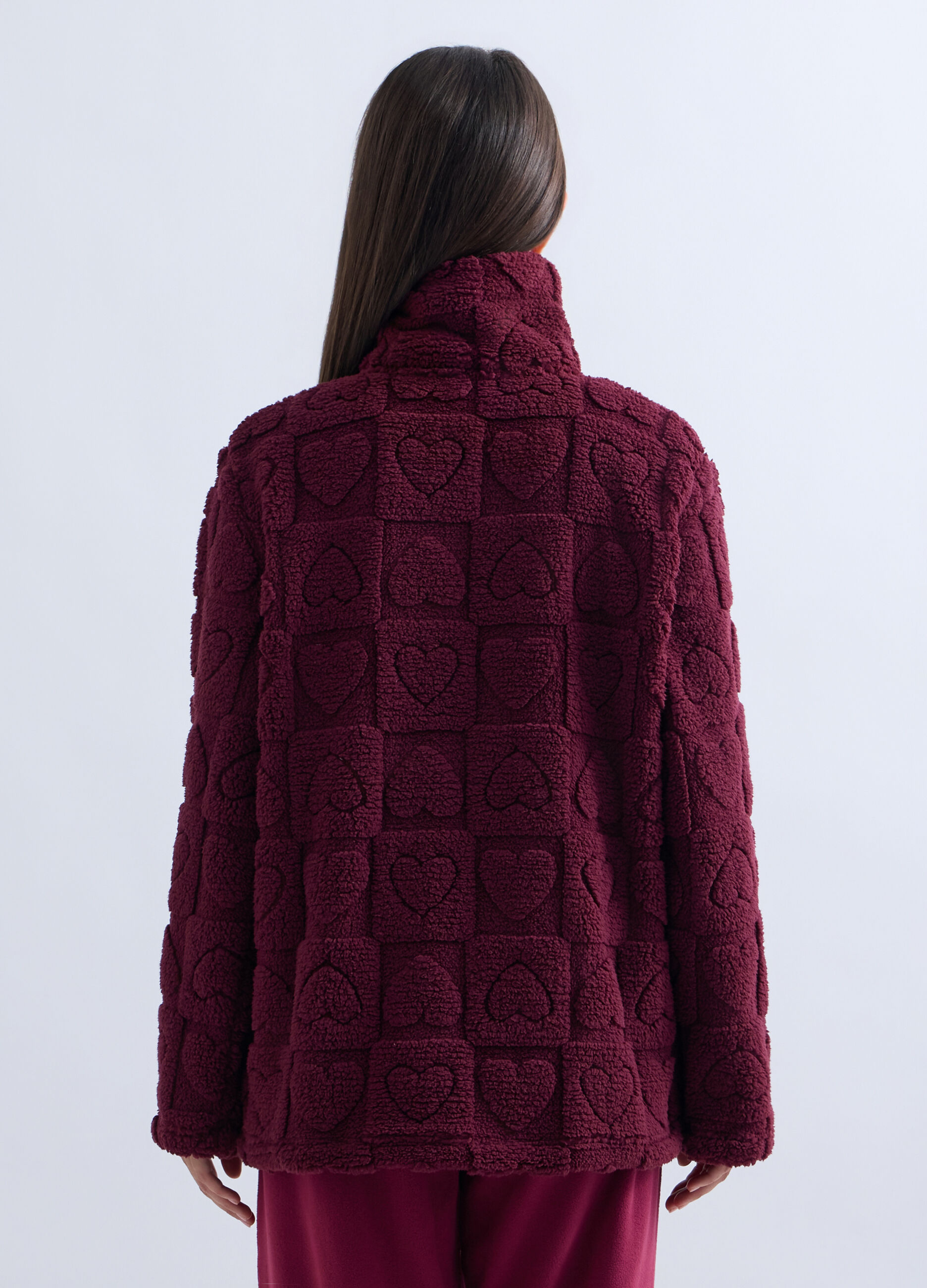 Vestaglia corta in sherpa donna_1