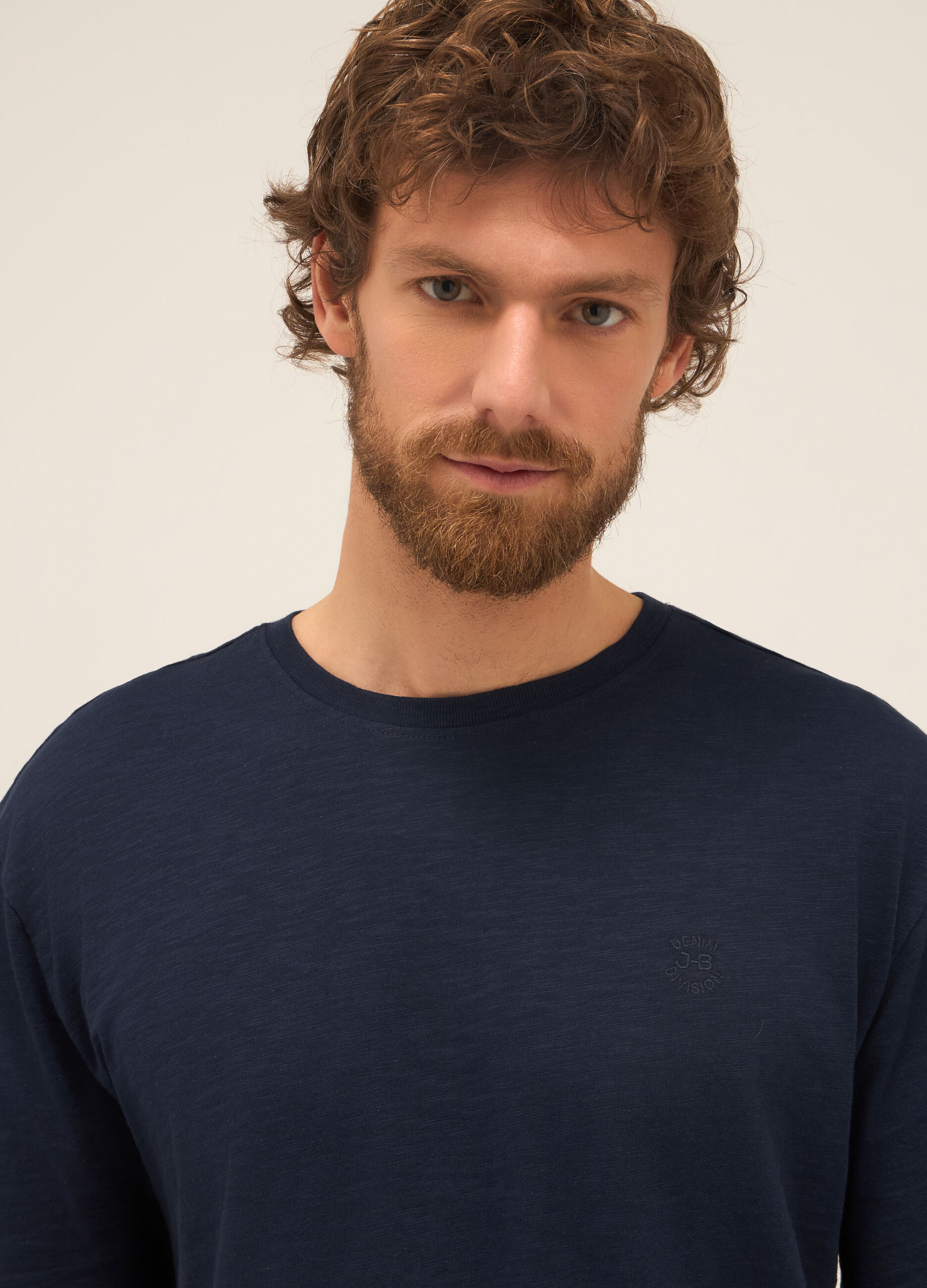 T-shirt in puro cotone con logo uomo_2