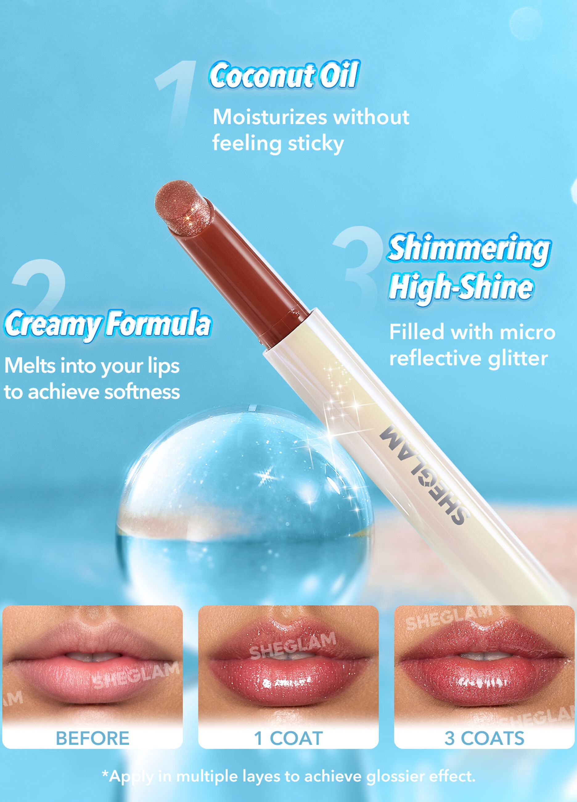 Pout Perfect Shimmer Lip Plumper- Pink Flamingo_2