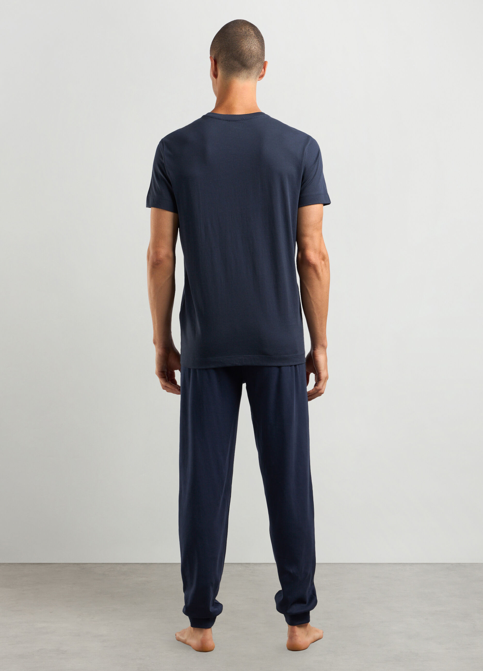 T-shirt pigiama in puro cotone uomo_1
