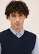 Gilet collo a V in maglia rasata uomo_2