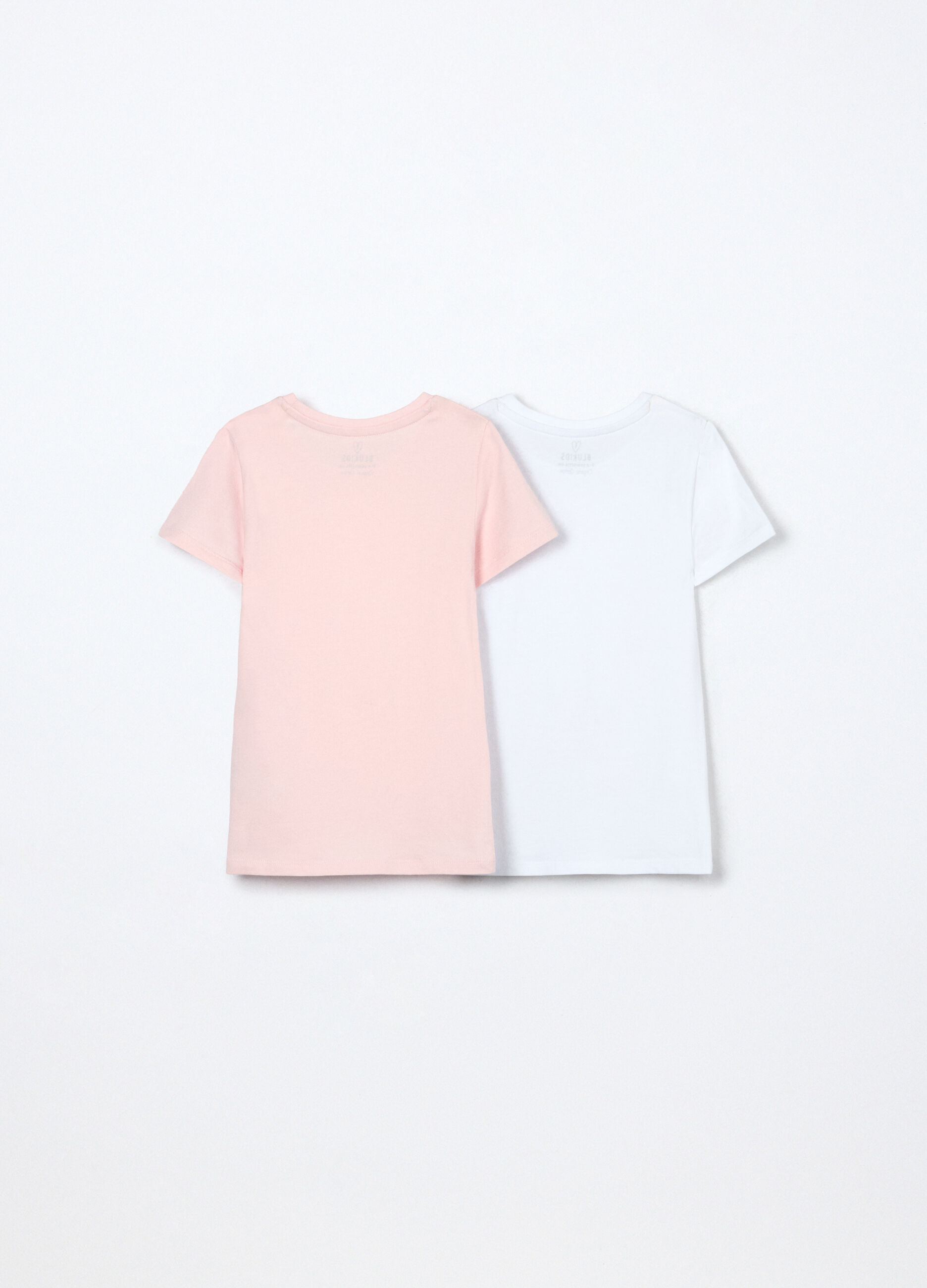 Pack 2 magliette intime in jersey di cotone stretch bambina_1