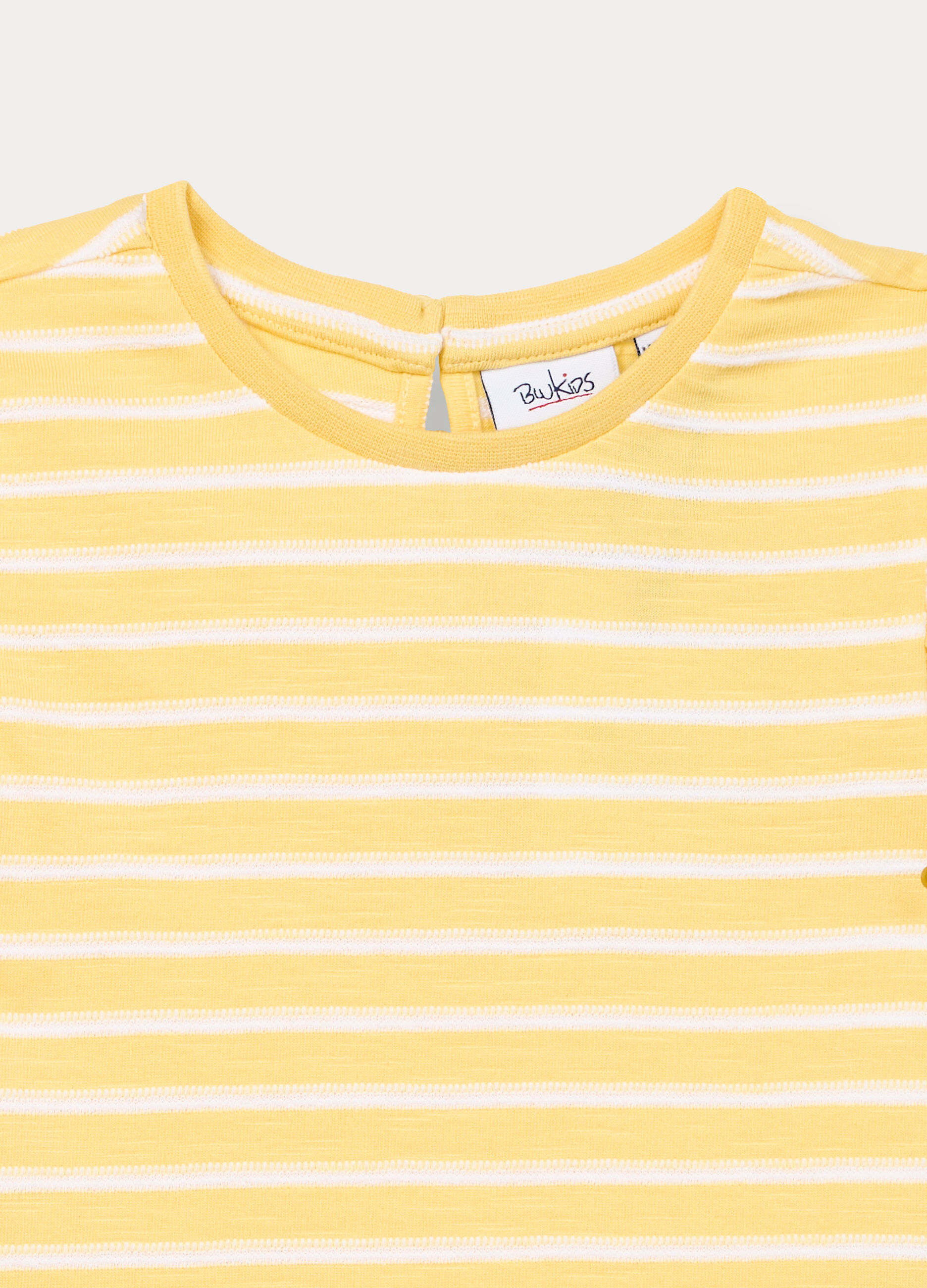 T-shirt in jersey slub di puro cotone bimba_2