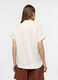 Camicia Fit Regular con colletto alla francese in puro lino donna_1