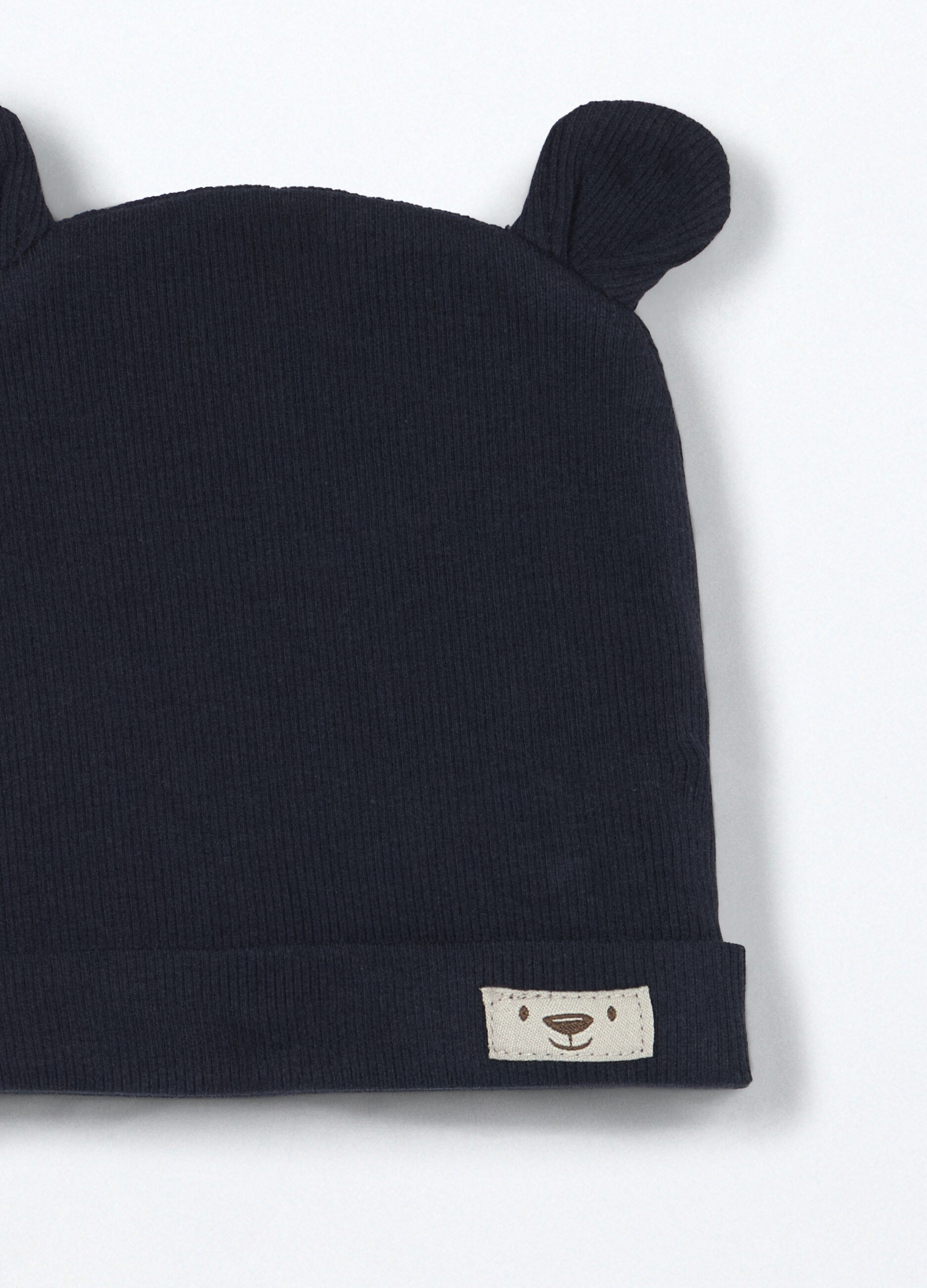 Berretto in costina misto cotone neonato_2